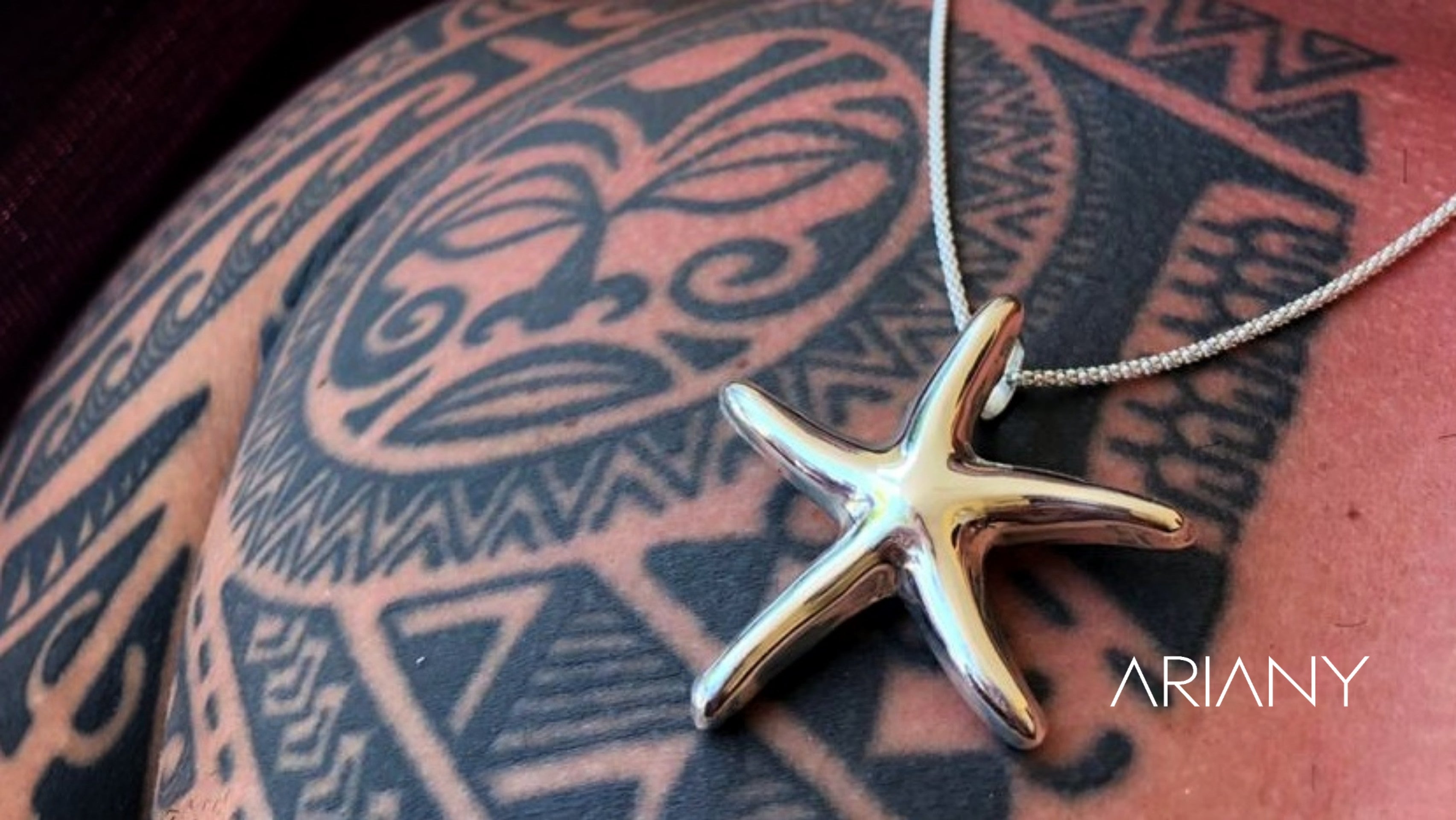 Juego Luxury Starfish (Cadena, dije y aretes) - Plata 950