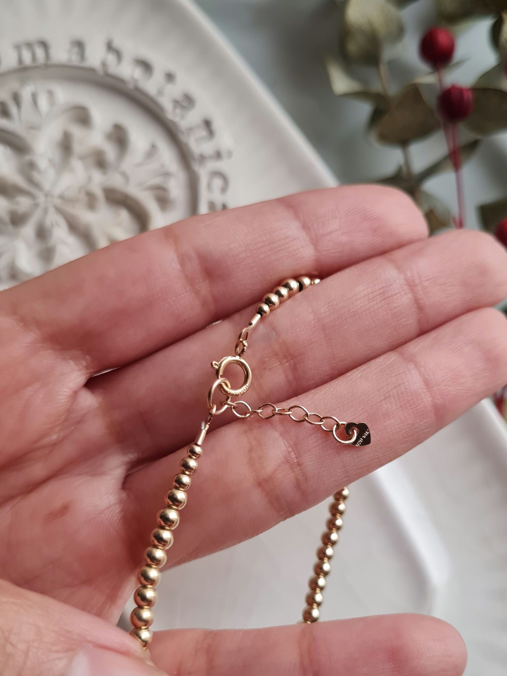 Pulsera Golden Dots - GF 14k