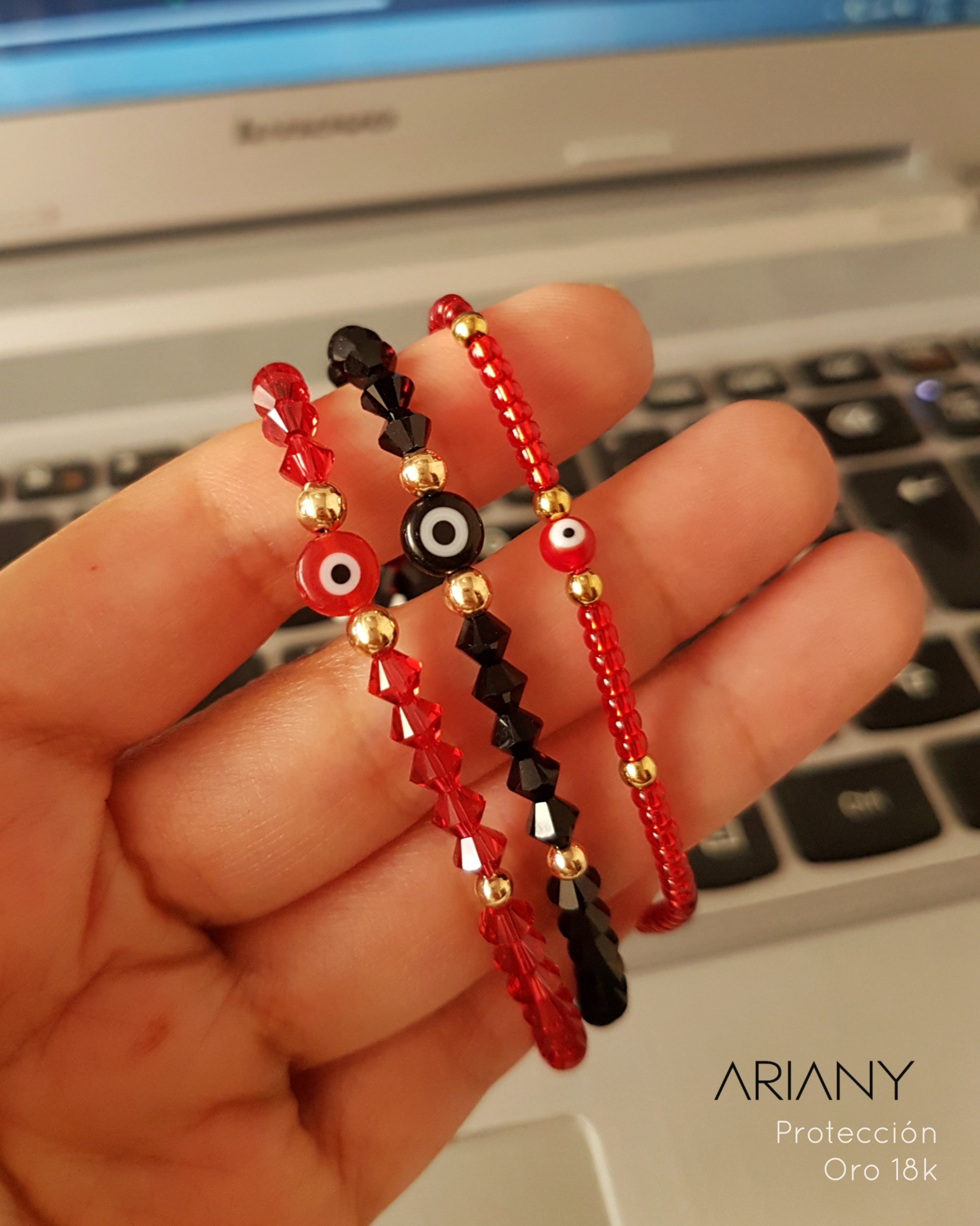 Pulsera Ojo Turco Swarovski - Oro 18k