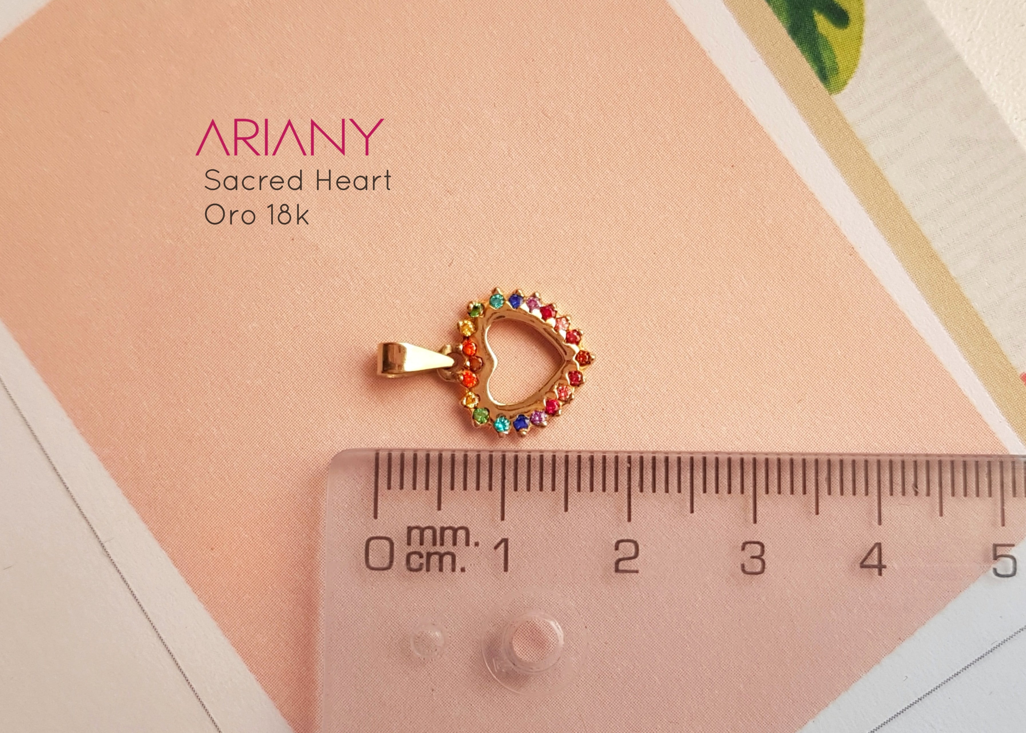 Dije Sagrado Corazón - Oro 18k