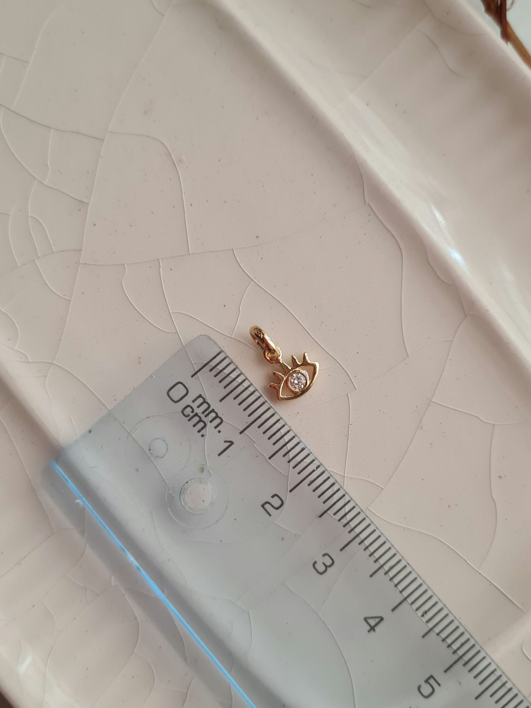 Dije Ojo Turco Charm - Oro 18k