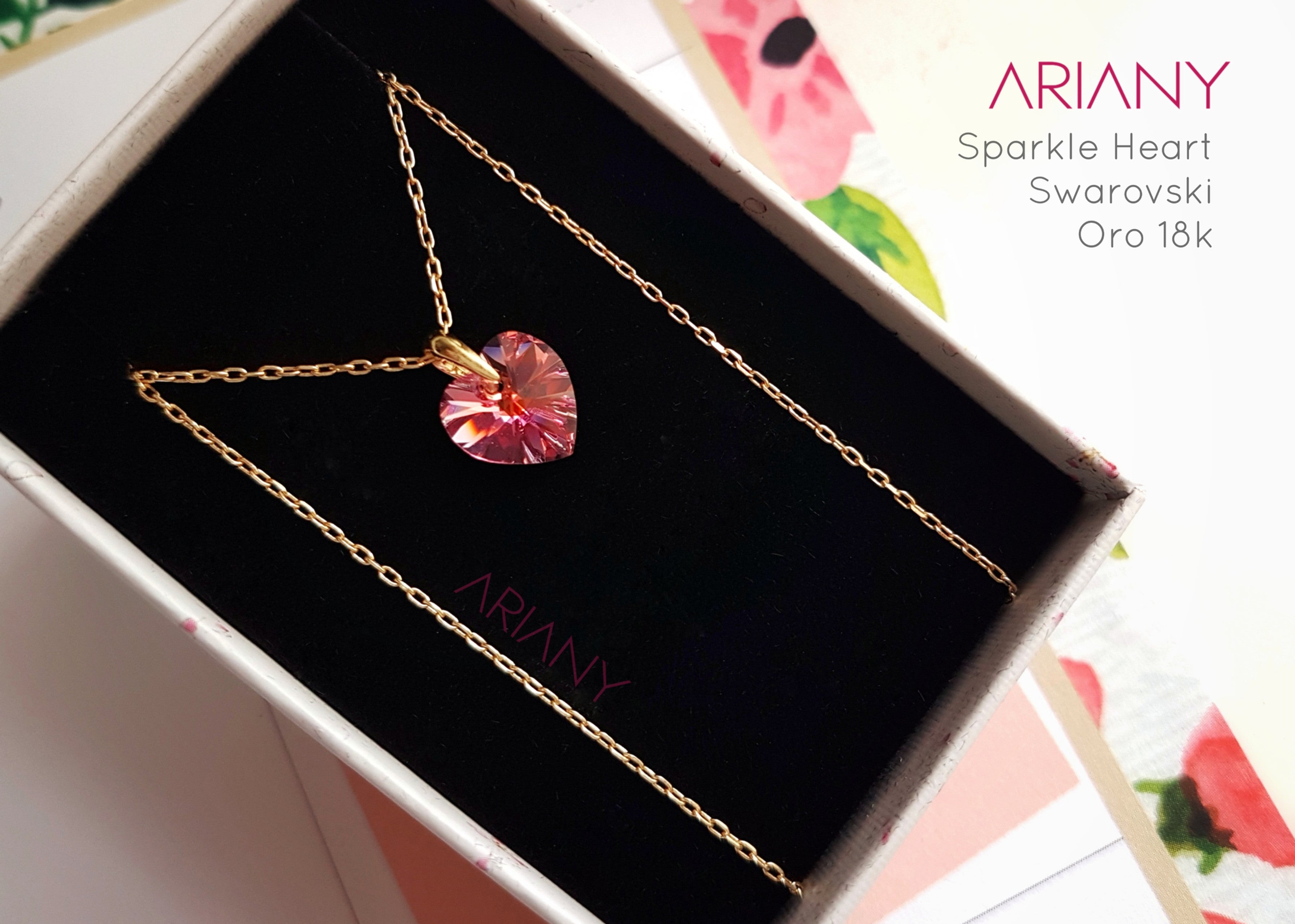Dije Corazon Swarovski - Oro 18k