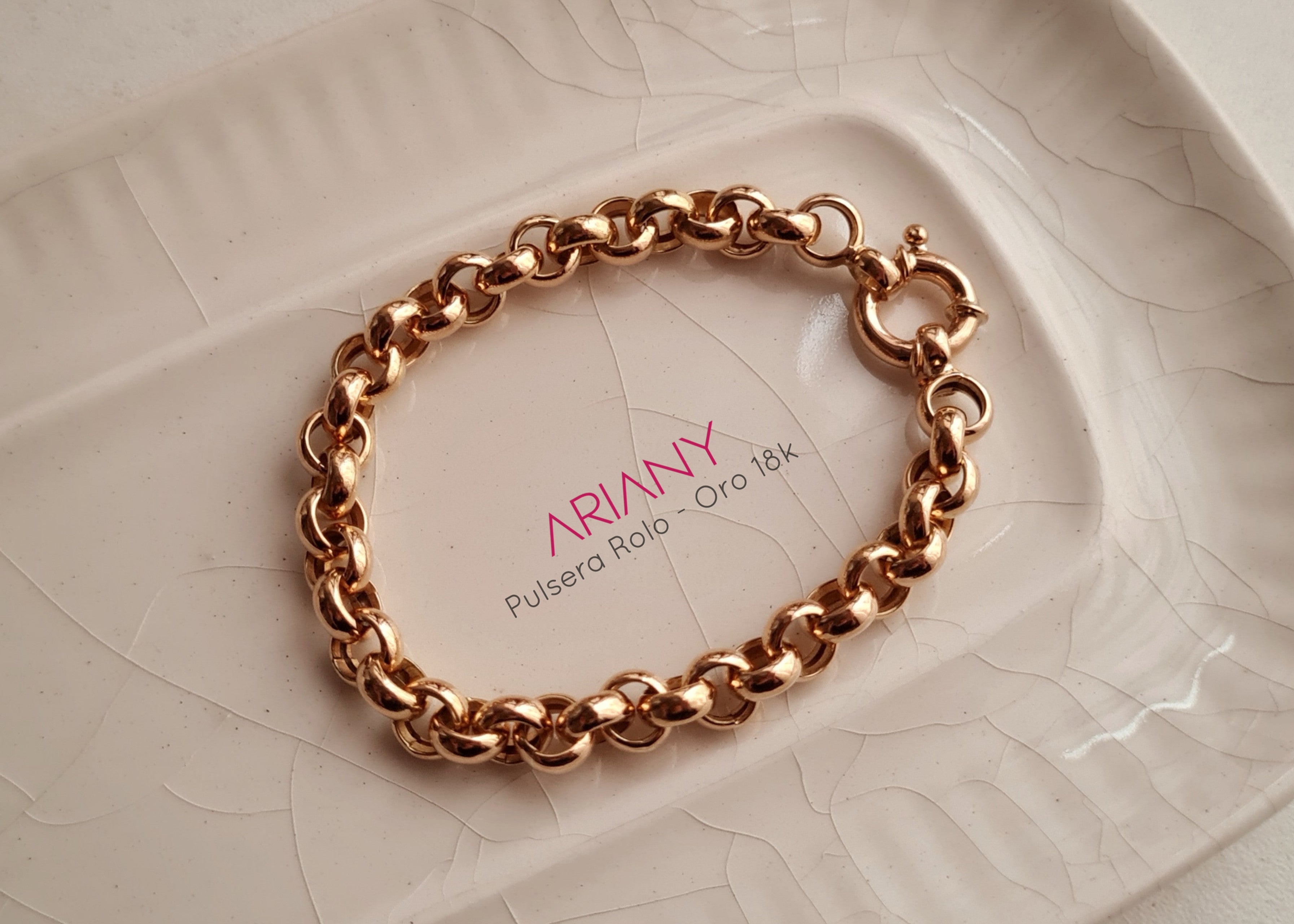 Pulsera Rolo Lux - Oro 18k