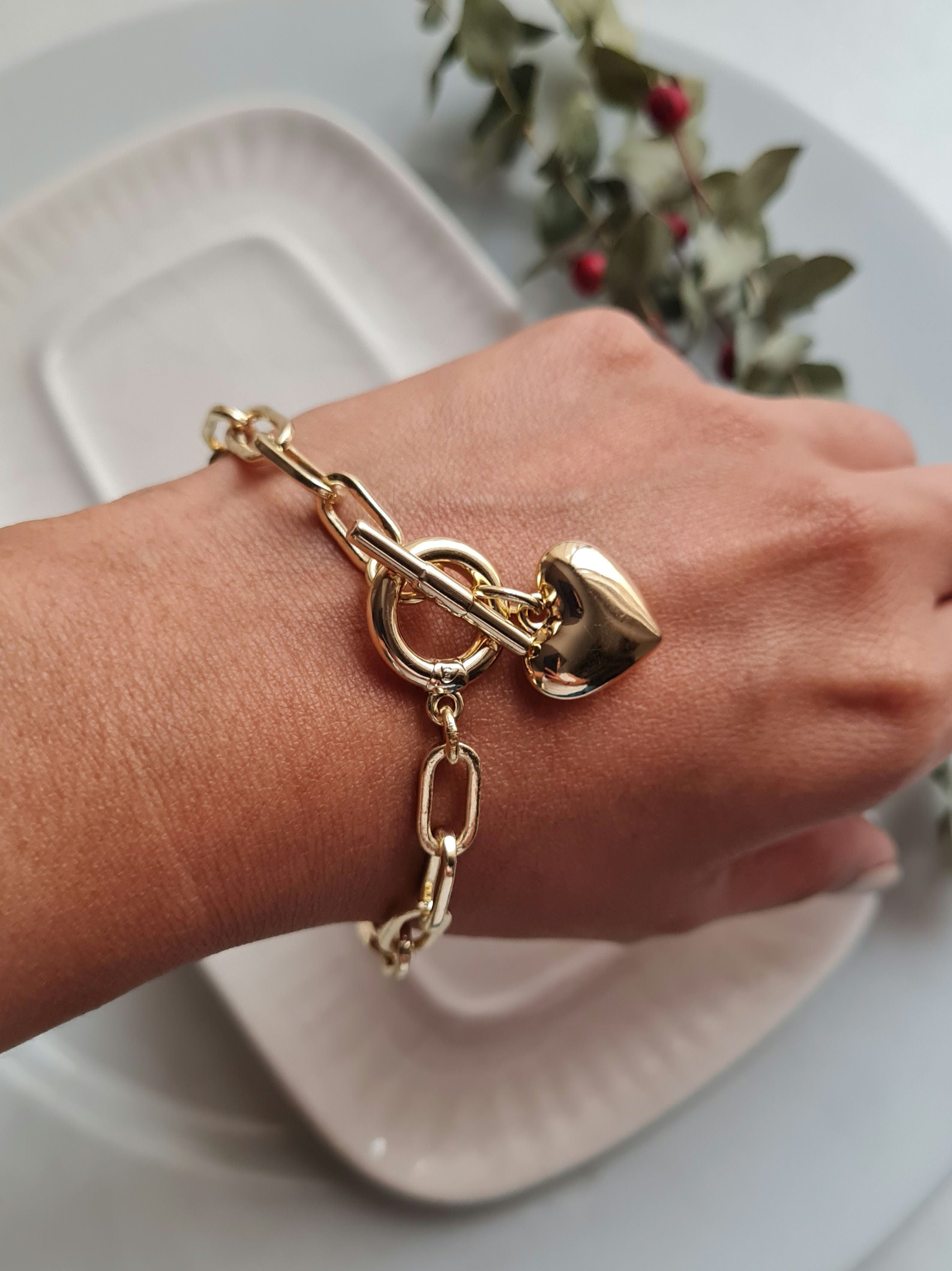 Pulsera Corazon - Golden
