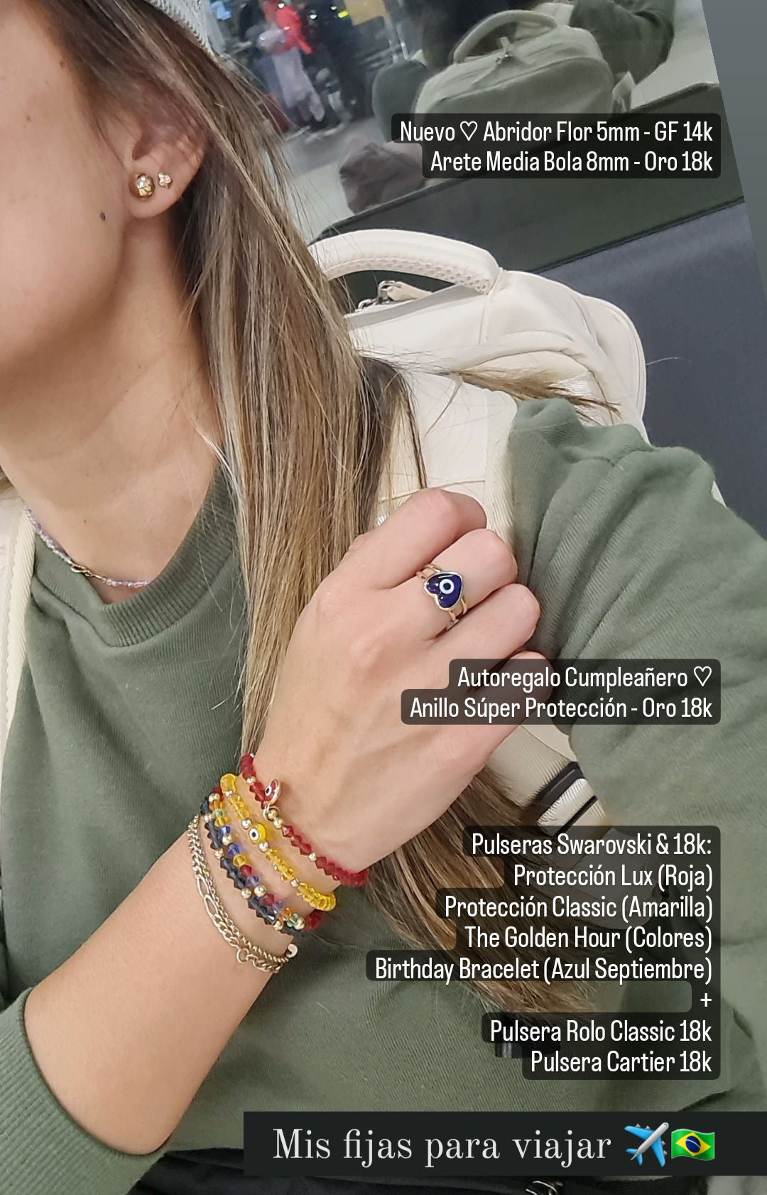 Arete Media Bola - Oro 18K