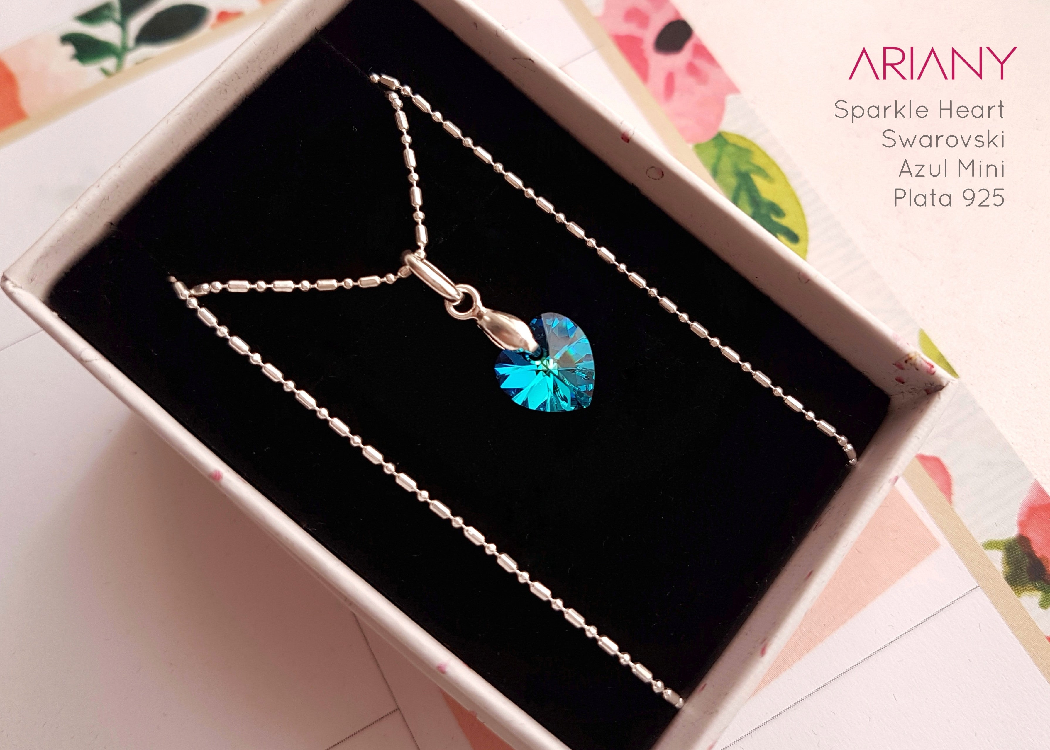 Cadena Corazón Swarovski - Plata 925/950