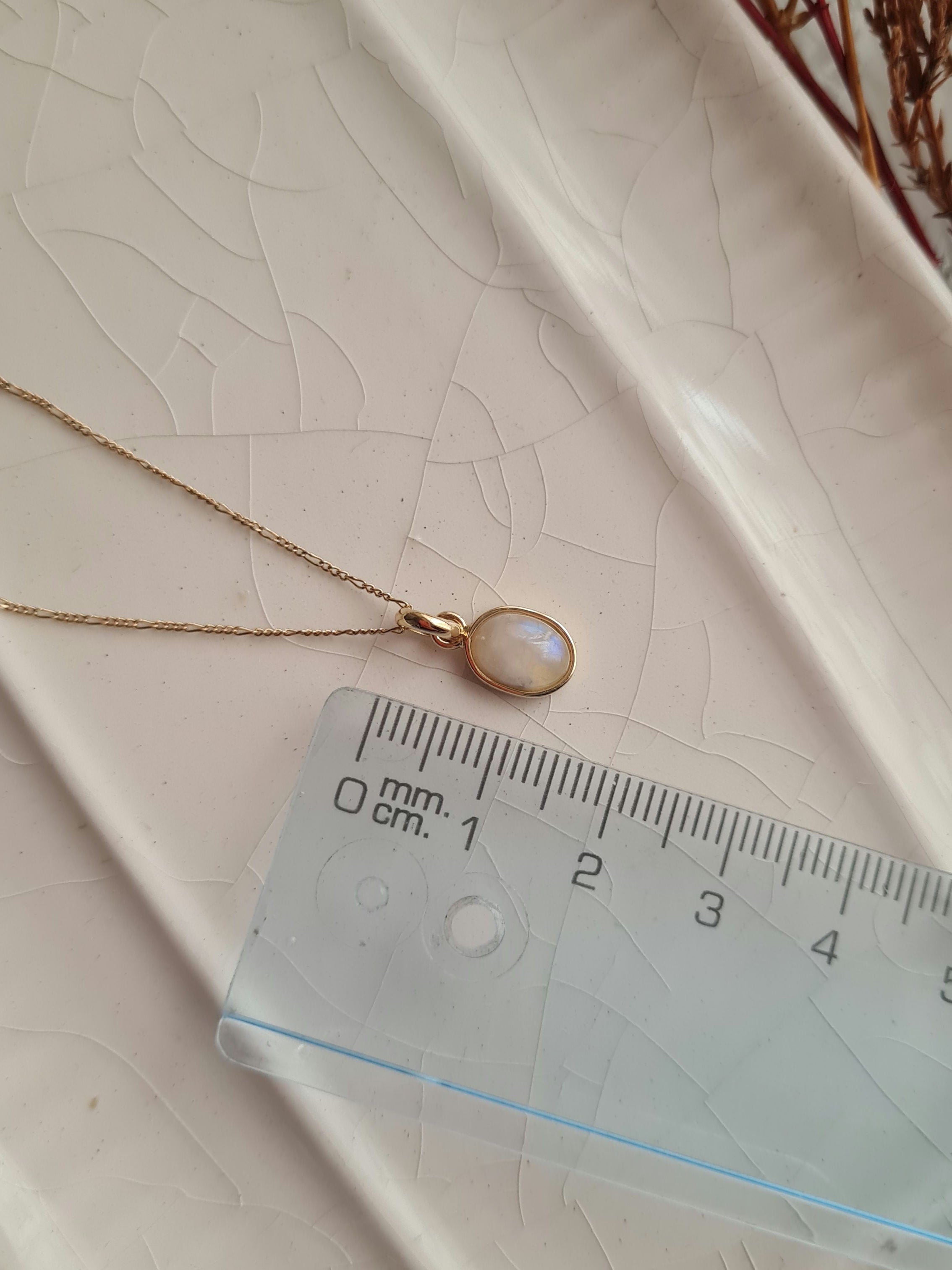 Dije Piedra Luna - Oro 18k