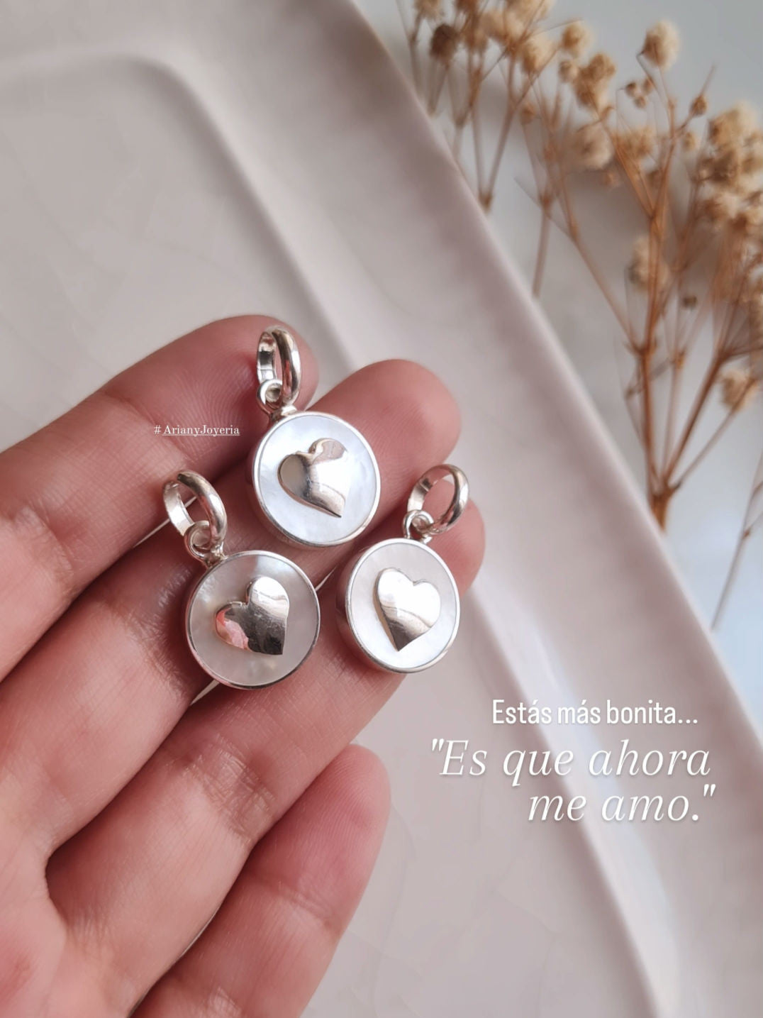 Cadena Corazon - Nacar & P925/950