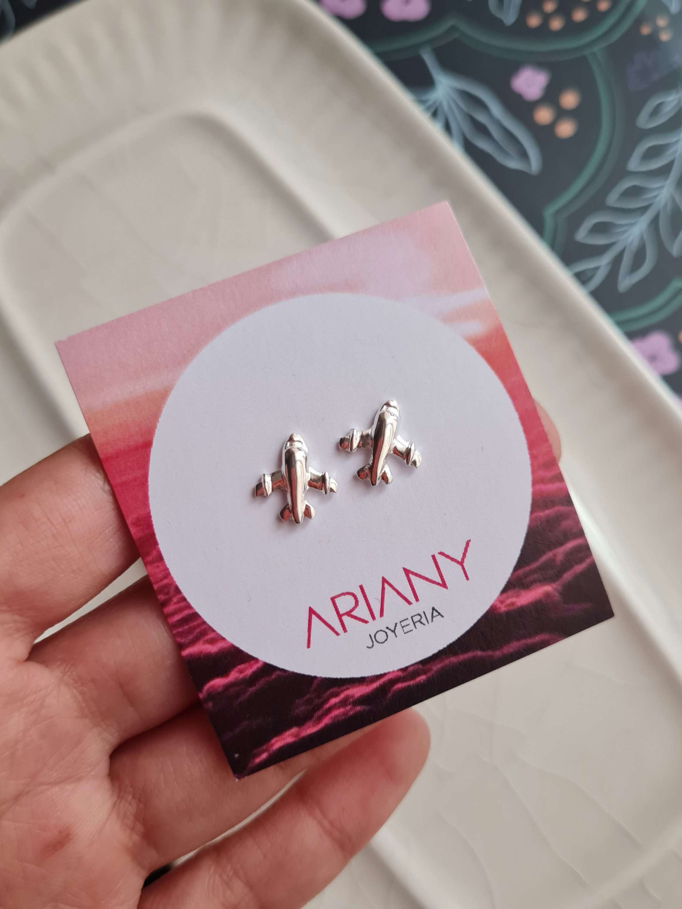 Aretes Avion - Plata 950
