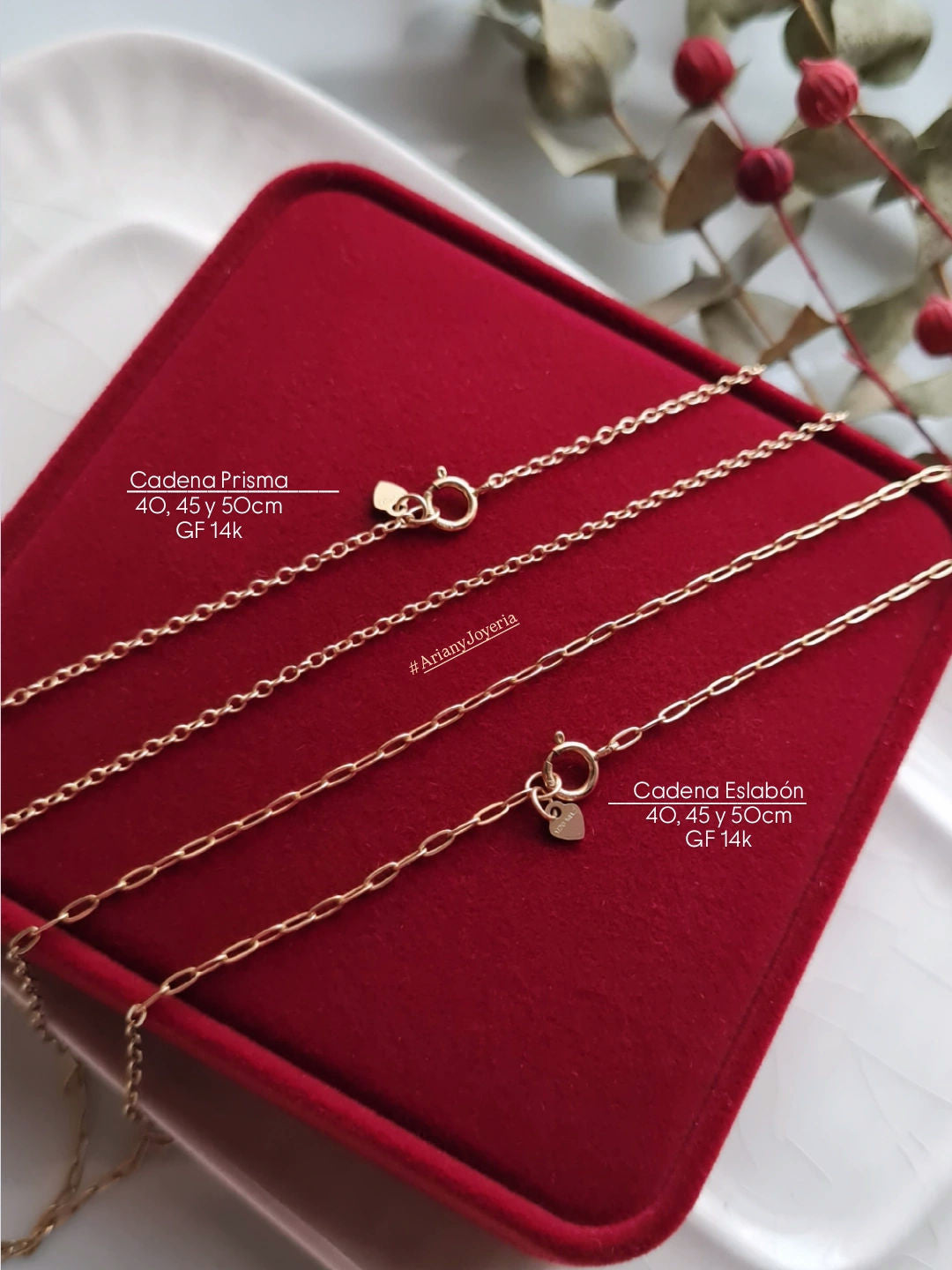 Cadena Prisma - GF 14k