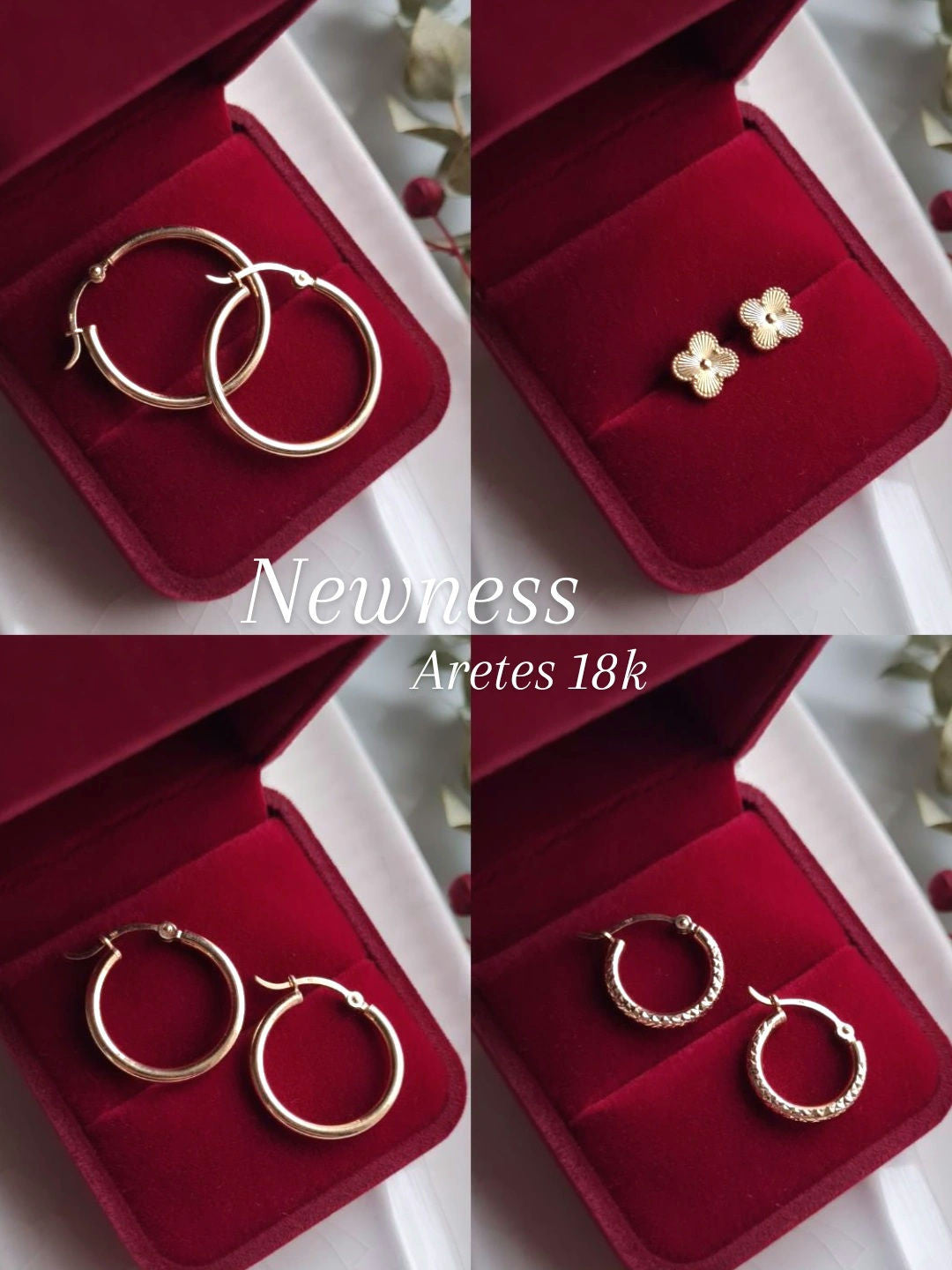 Argollas Clasicas Diamantadas - Oro 18k