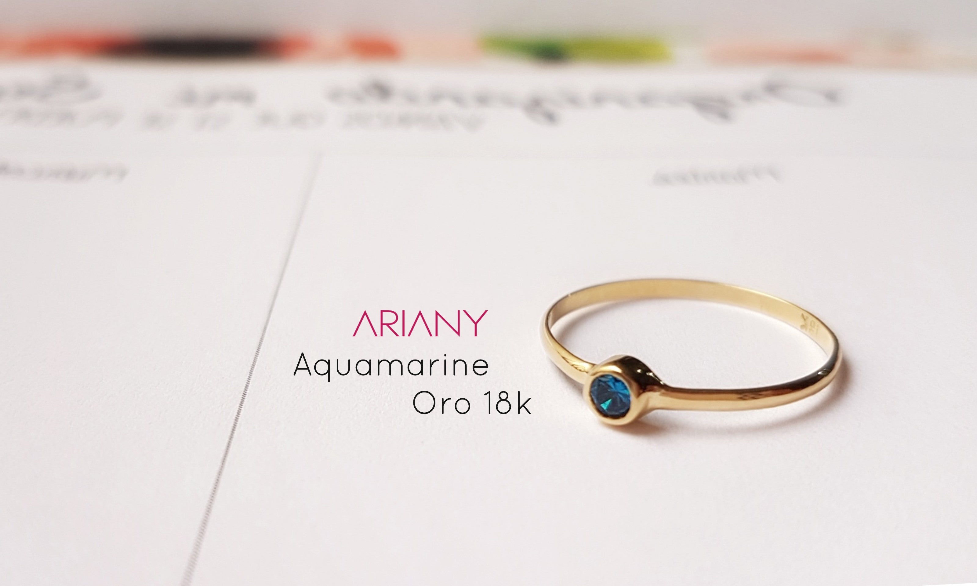 Anillo Topacio Sparkle  - Oro 18k