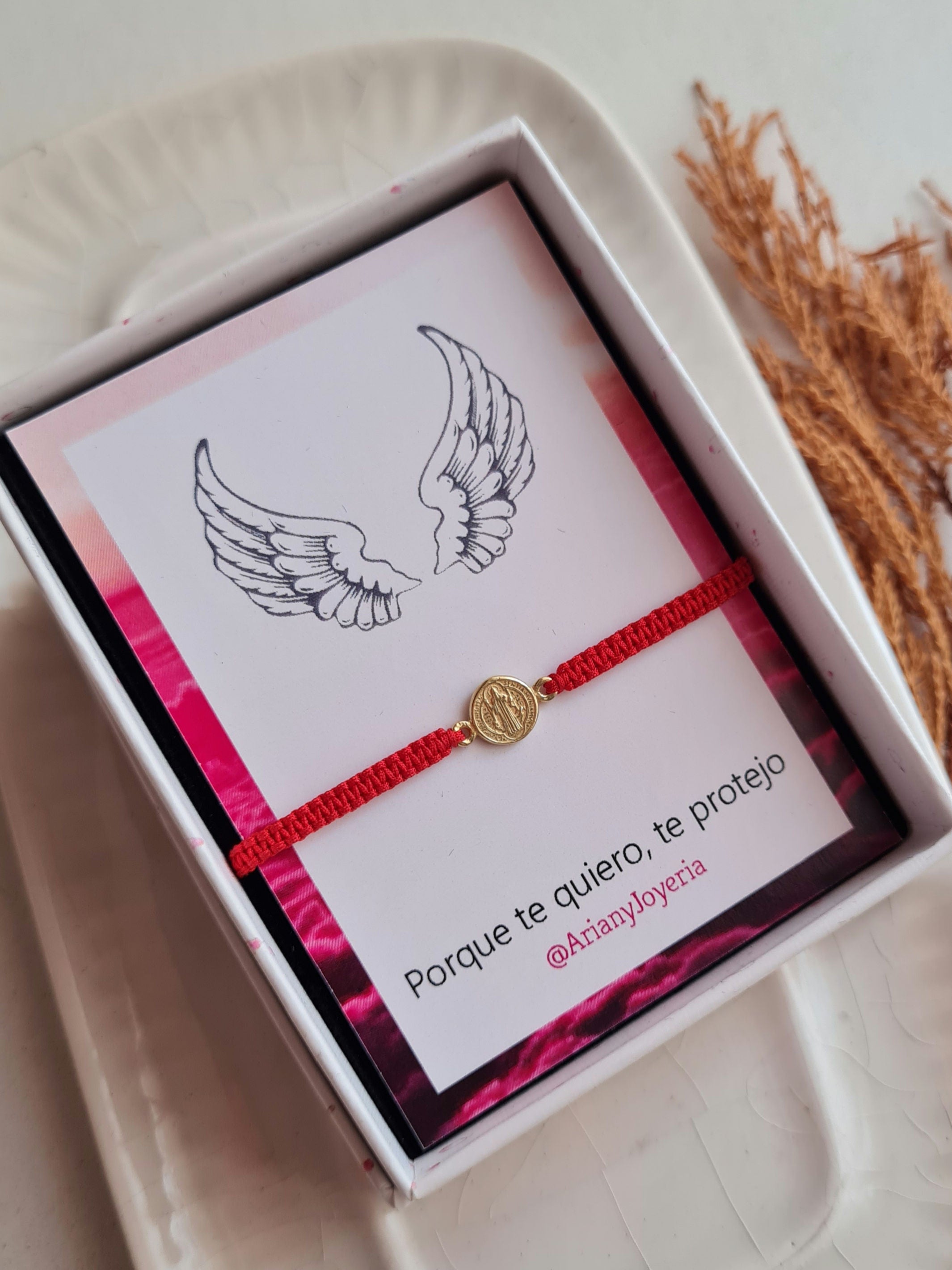 Pulsera San Benito Tejida - Oro 18k