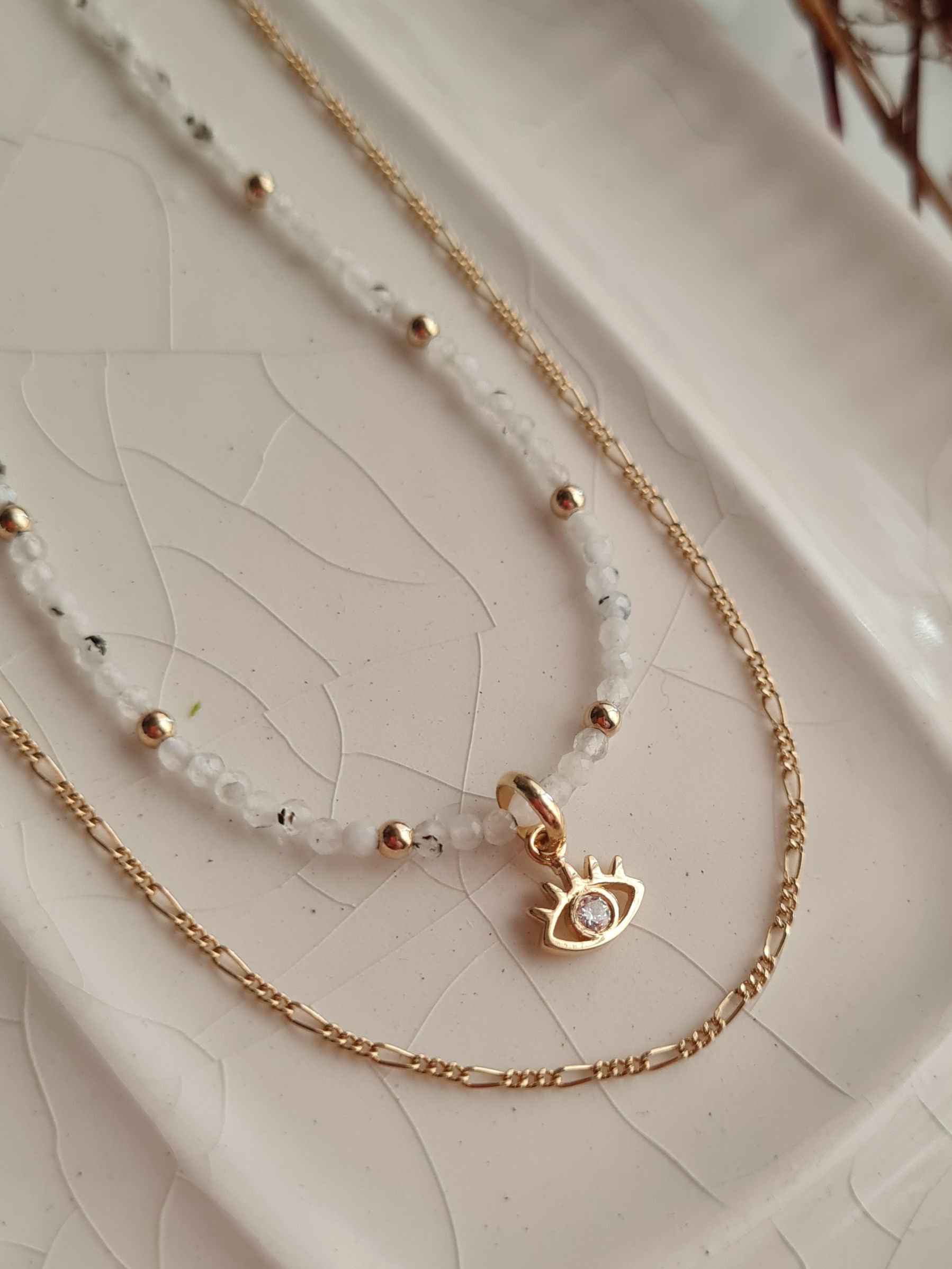 Dije Ojo Turco Charm - Oro 18k