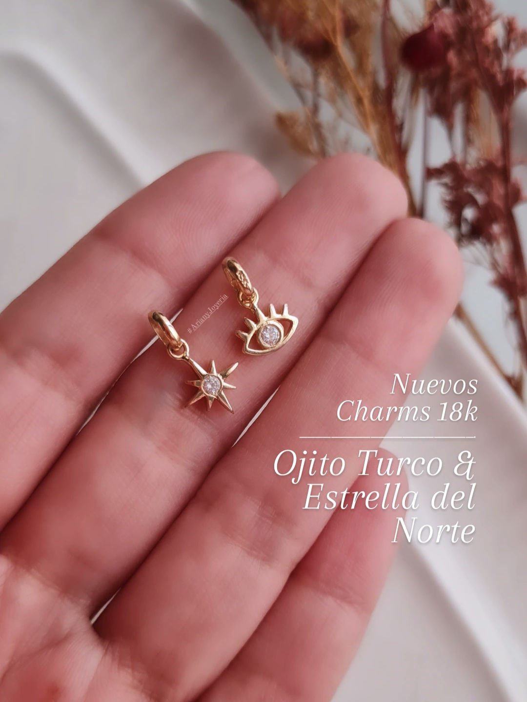 Dije Ojo Turco Charm - Oro 18k