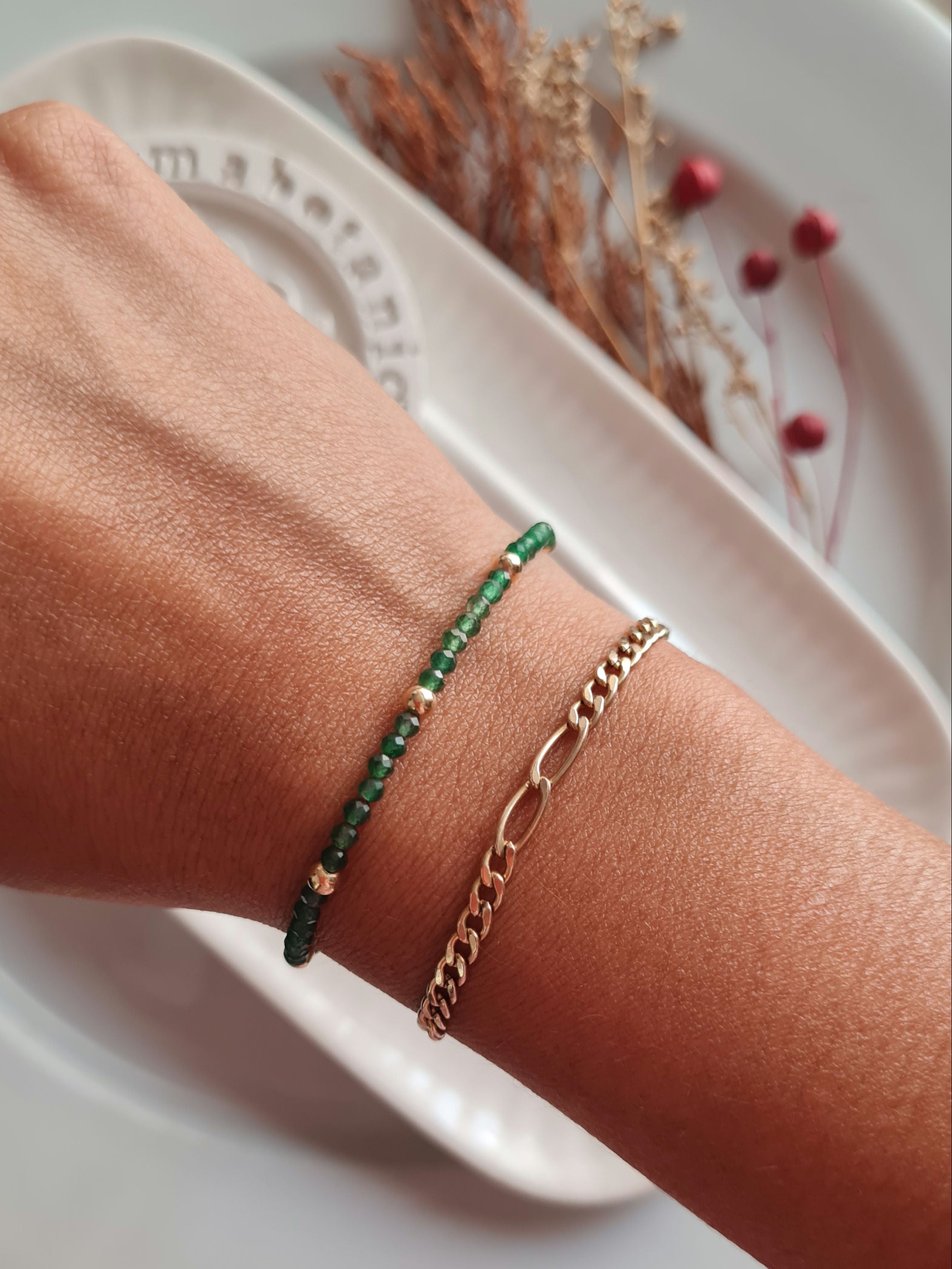 Pulsera Suerte & Buena Fortuna - Oro 18k