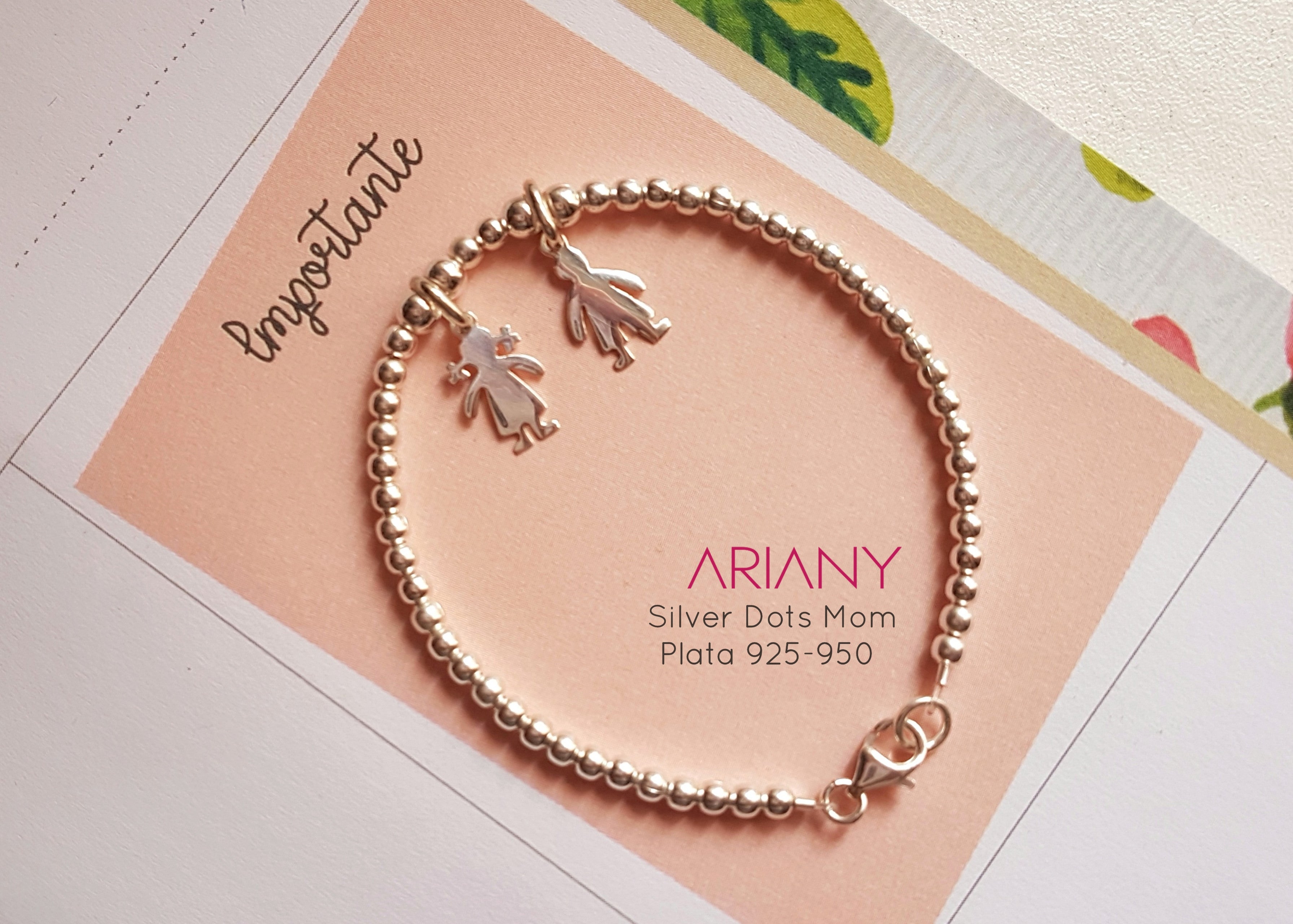 Pulsera Silver Dots Personalizable - P925/950