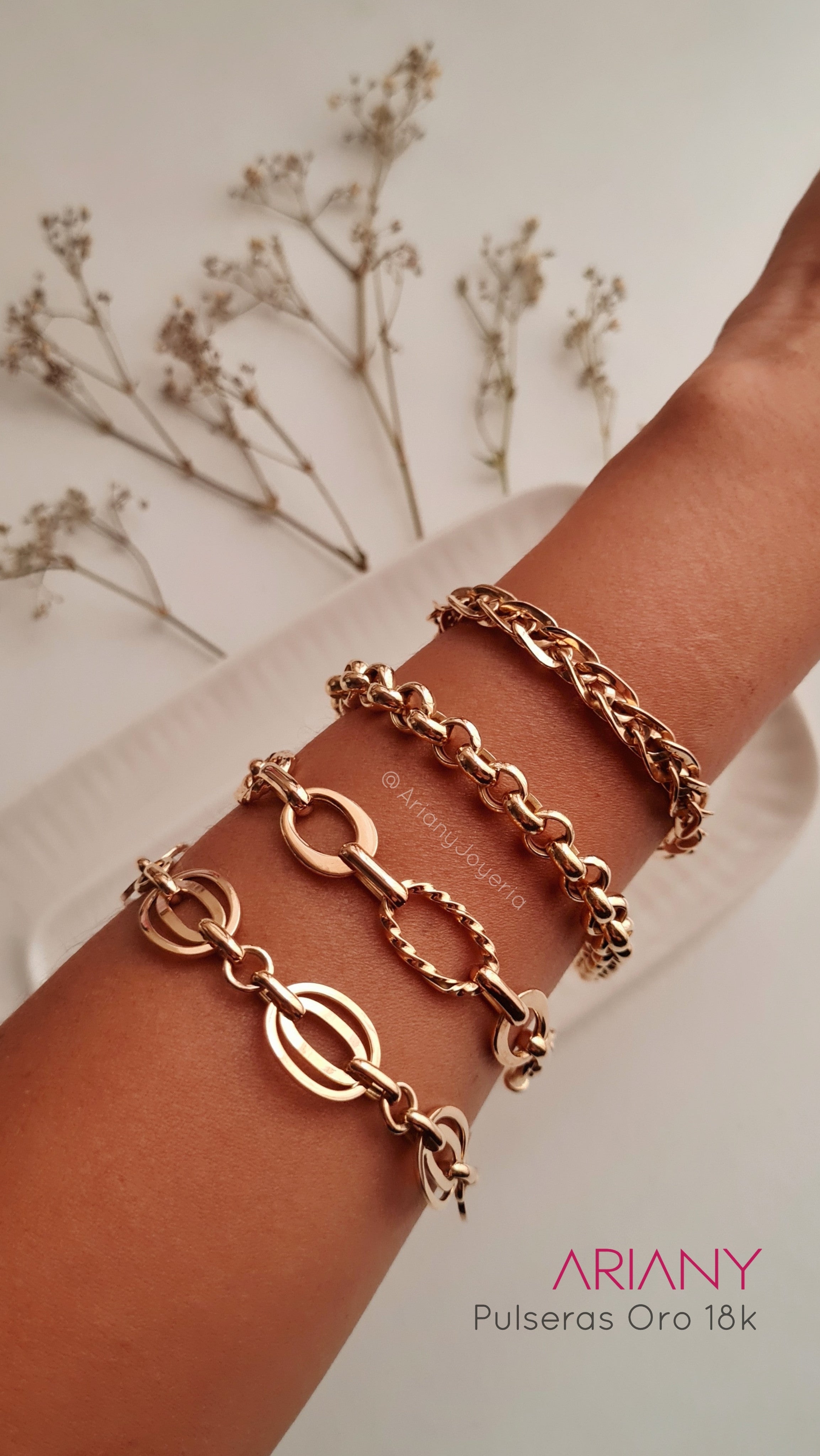 Pulsera Rolo Lux - Oro 18k