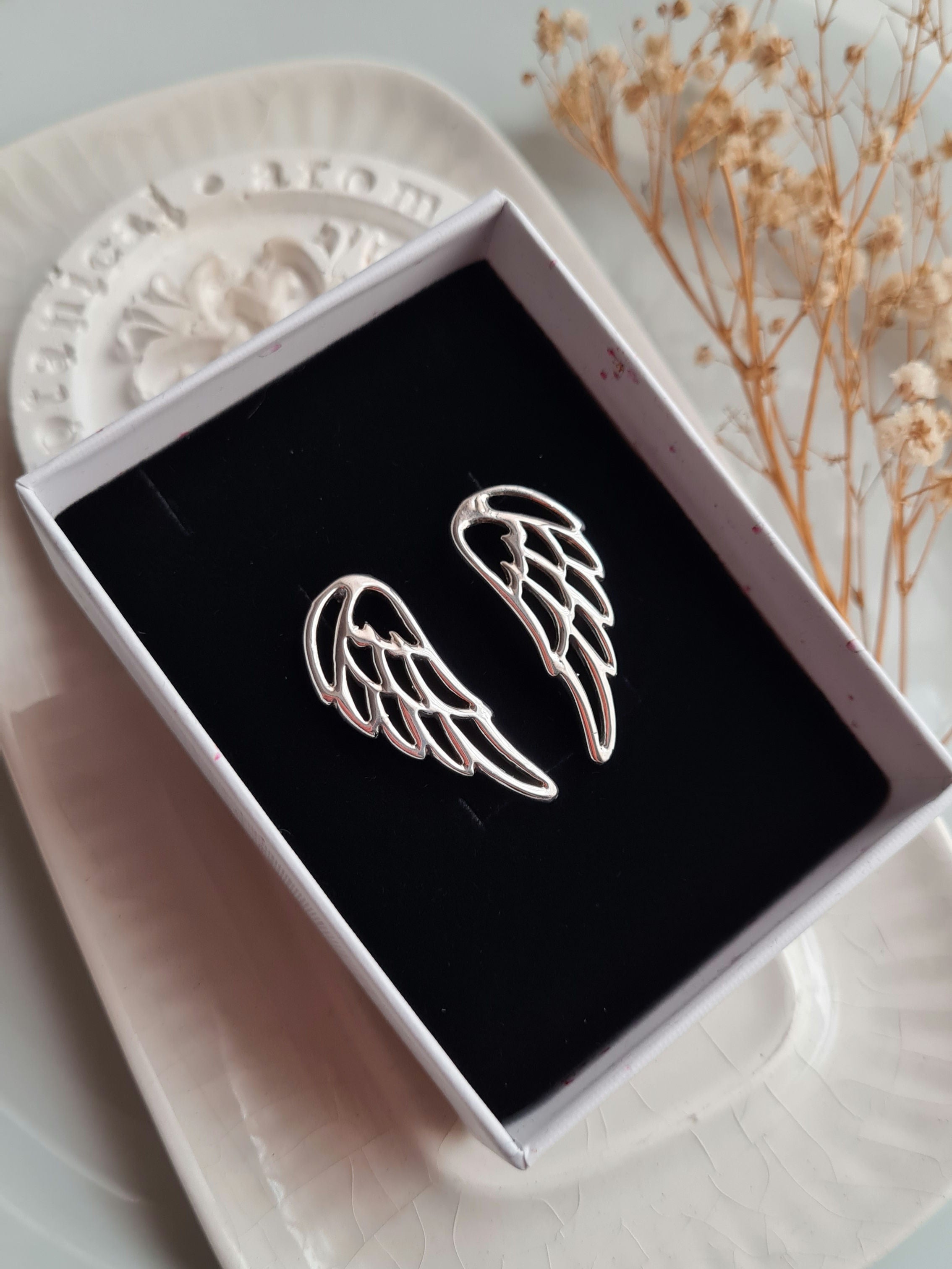 Aretes Alas Maxi - Plata 950