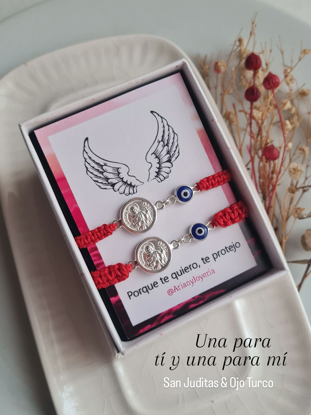 Pack x2: Pulsera San Judas Tadeo & Ojo Turco - P950