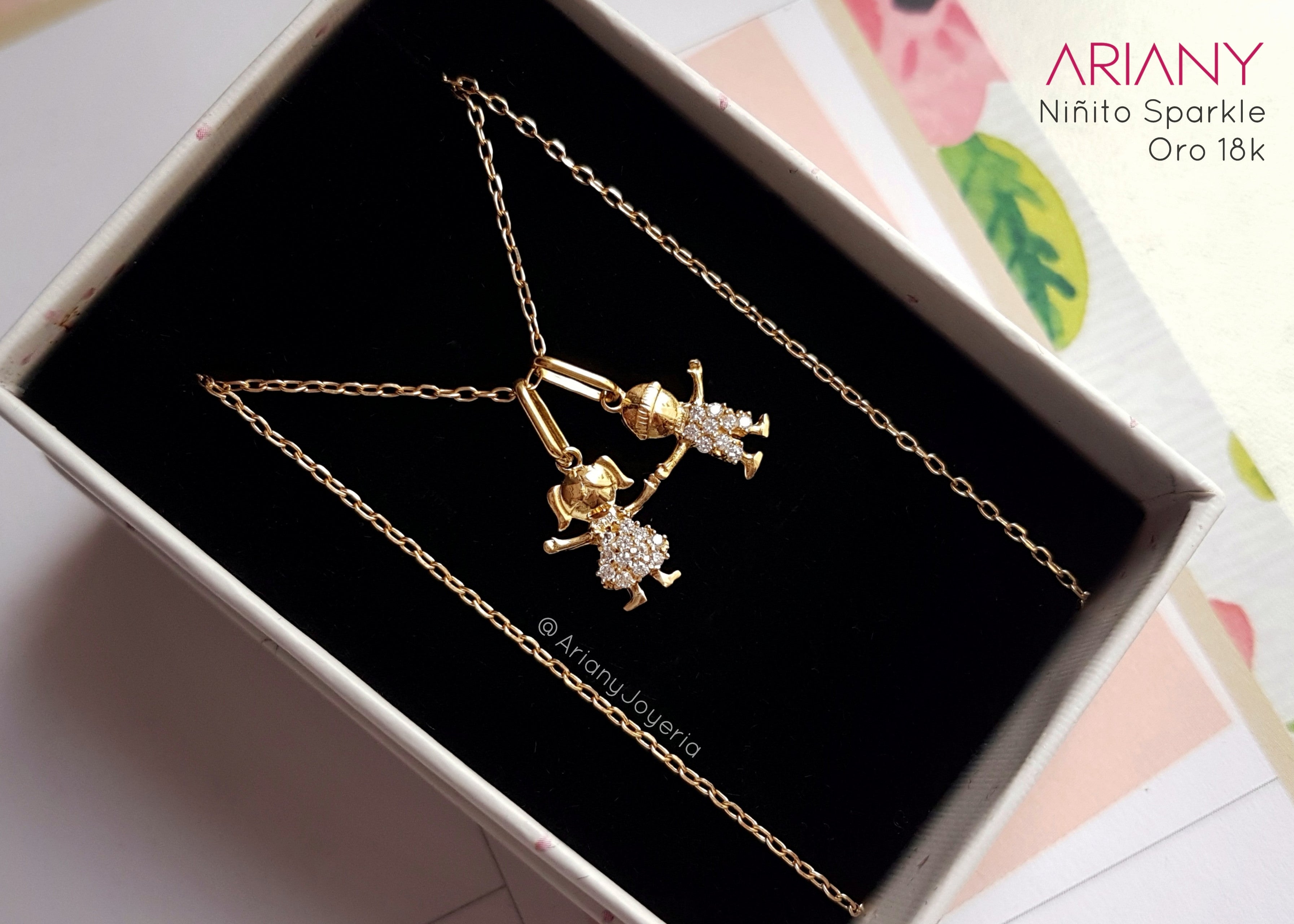 Dije Niño Sparkle Italiano - Oro 18k