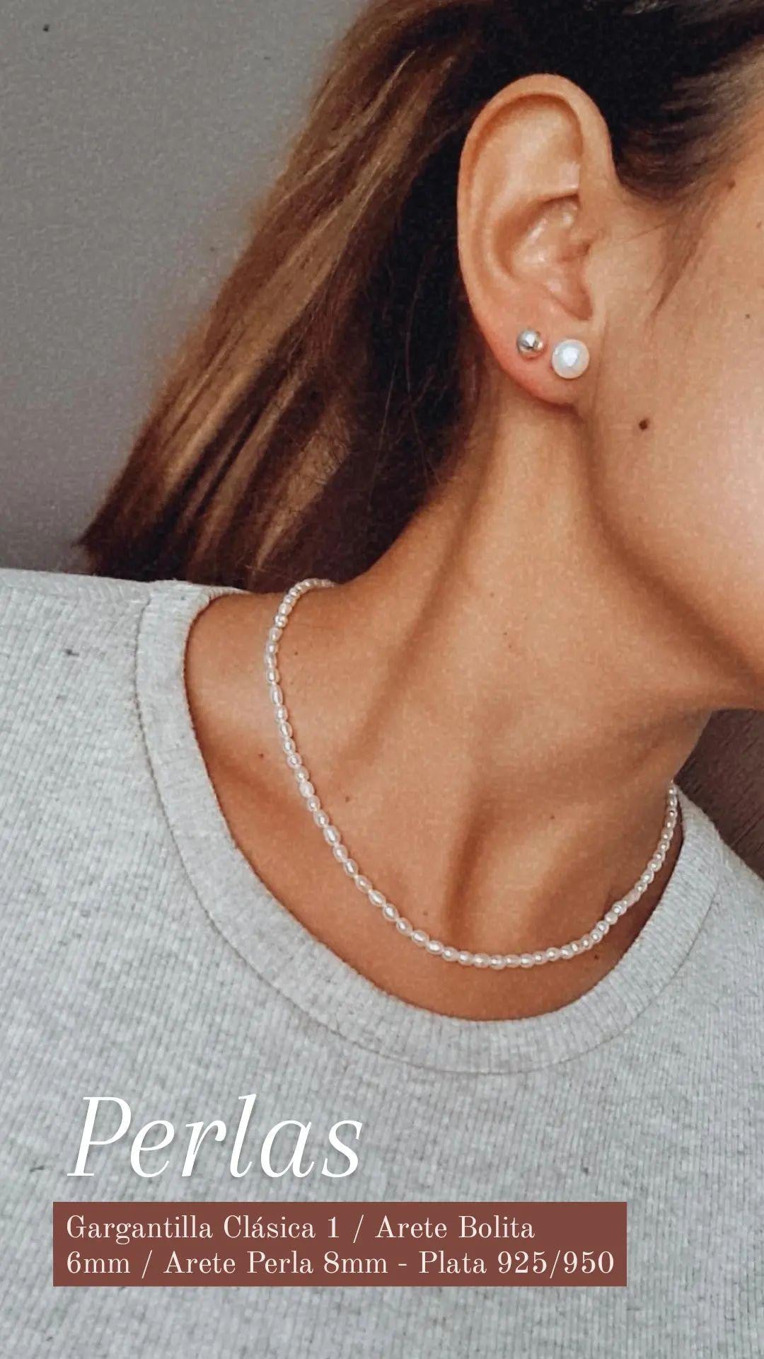 Aretes de Perlas - Plata 950