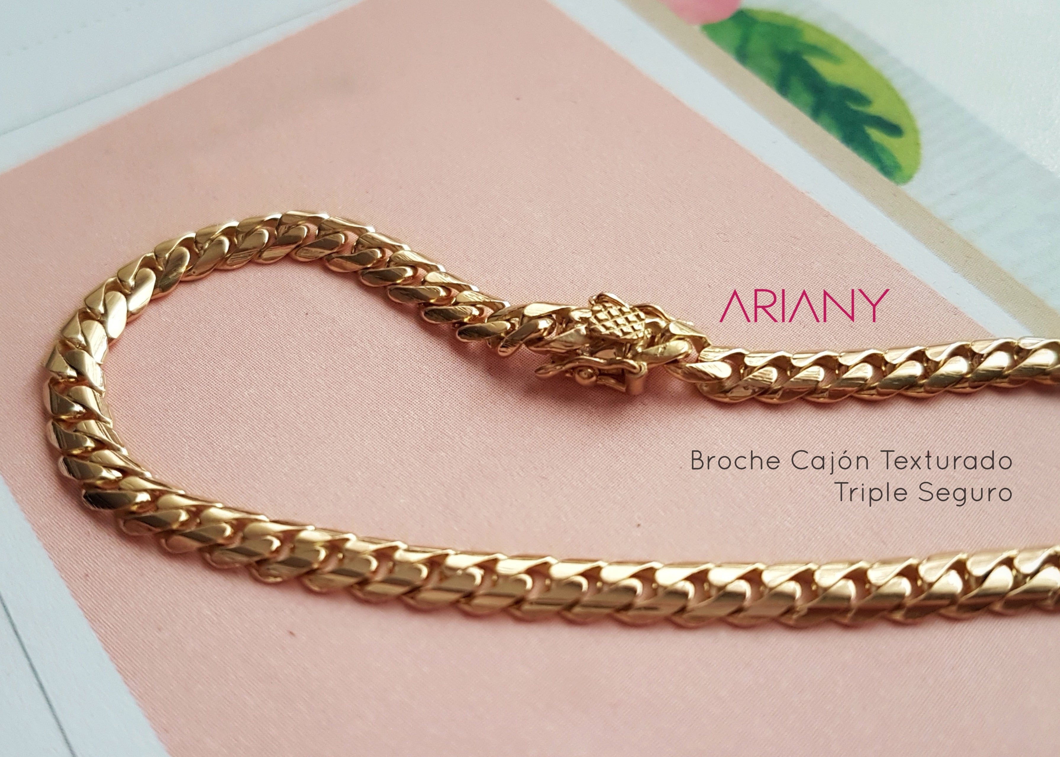 Pulsera Lomo de Corvina (4mm) Montada - Oro 18k