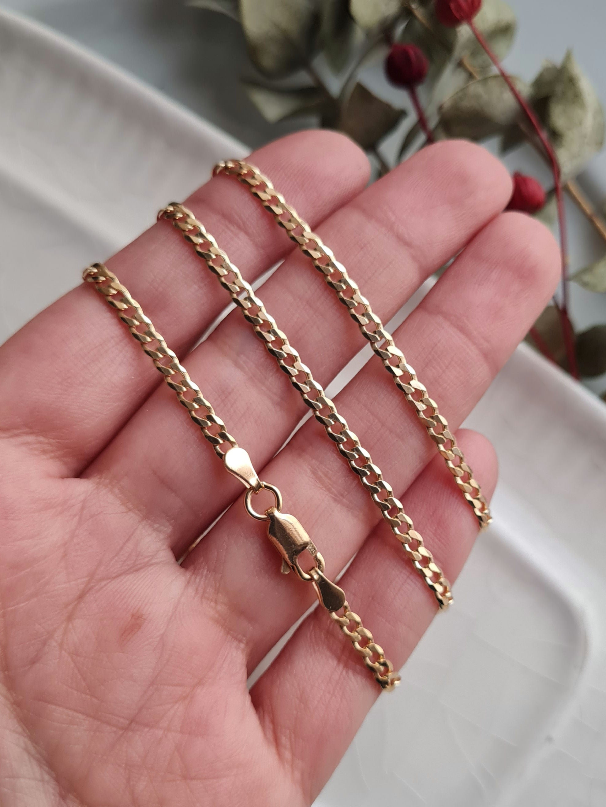 Cadena Lomo de Corvina Italiano - P925 Micrada 18k (Sin dije)