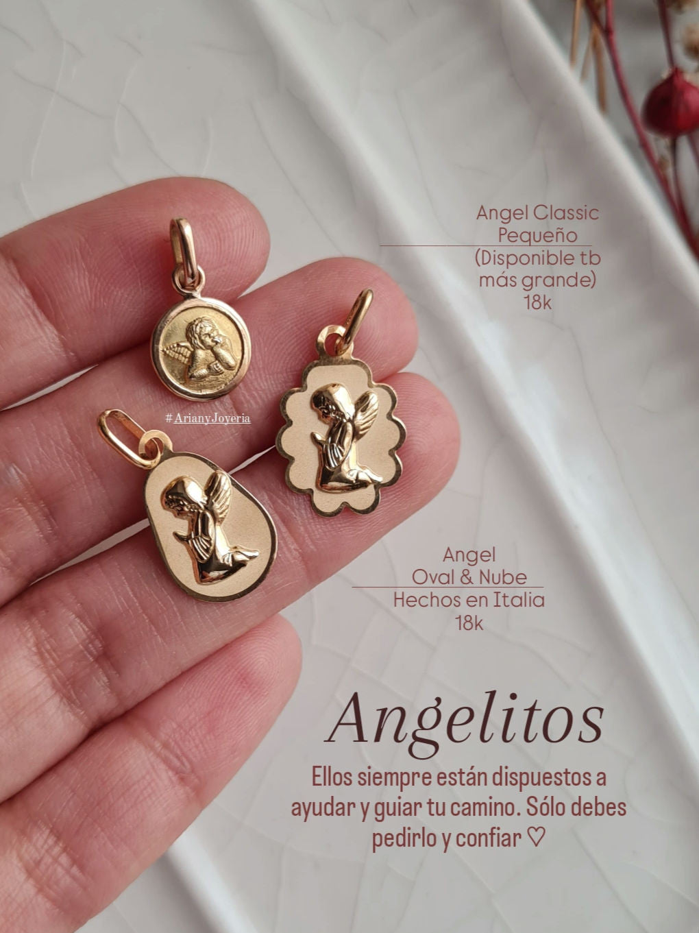 Dije Angel de la Guarda - Oro 18k