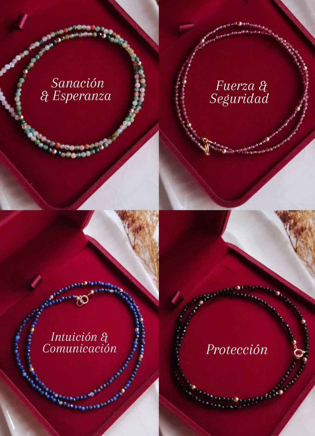 Gargantilla Piedras Naturales Energy - GF 14k