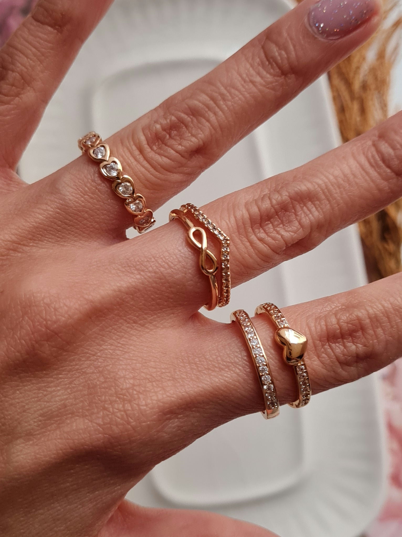 Anillo Cintillo Clasico - Golden