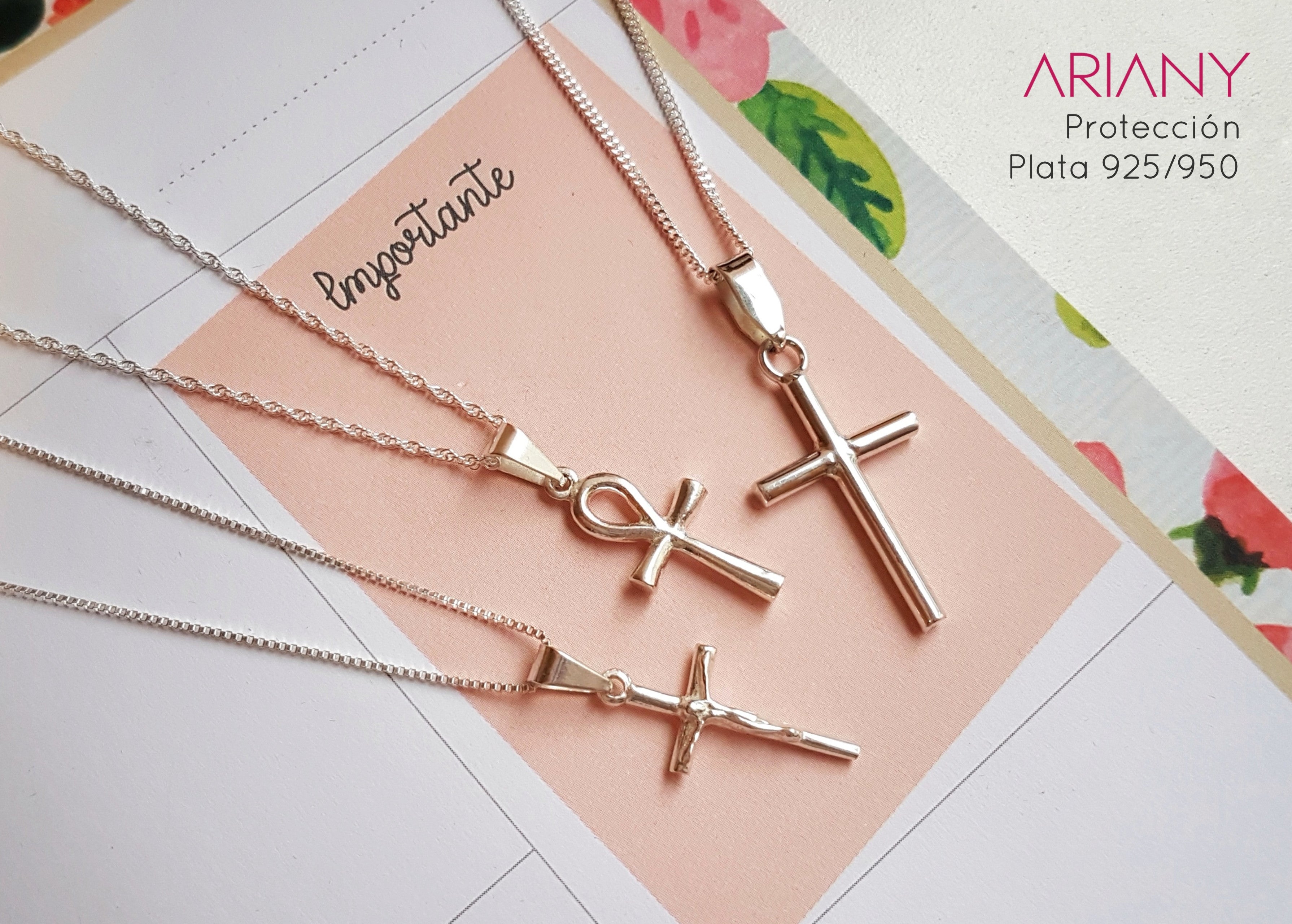Cadena Crucifijo - Plata 925/950