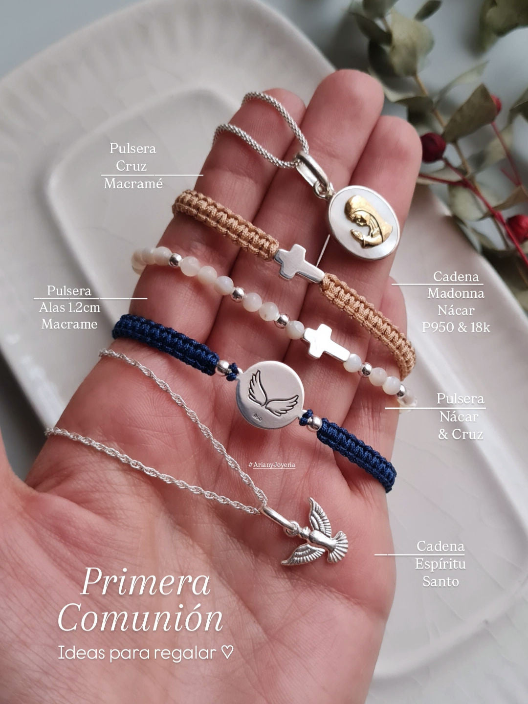 Pulsera tejida Sello Arcangel Miguel - P950