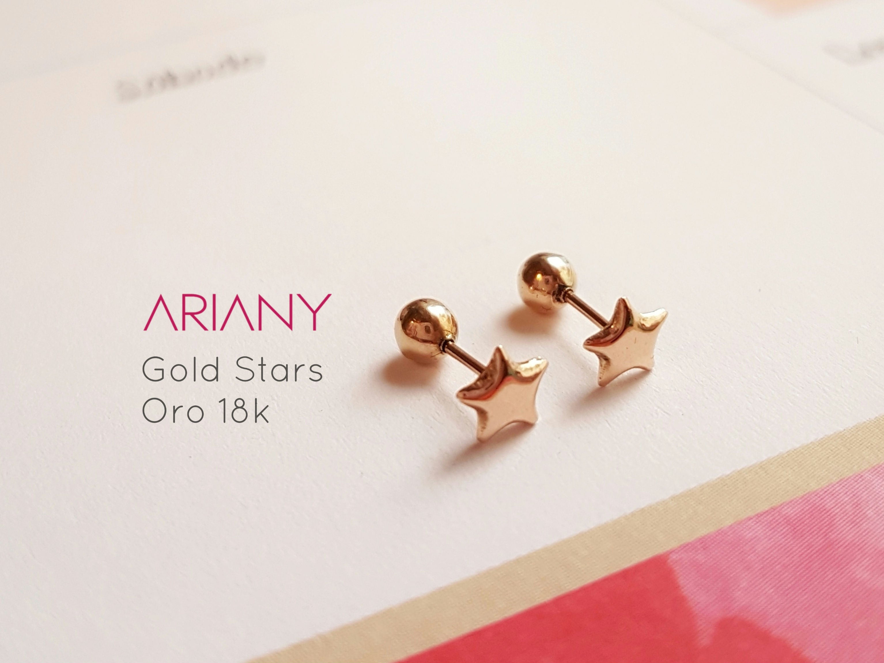 Aretes Estrella de los Deseos - Oro 18K