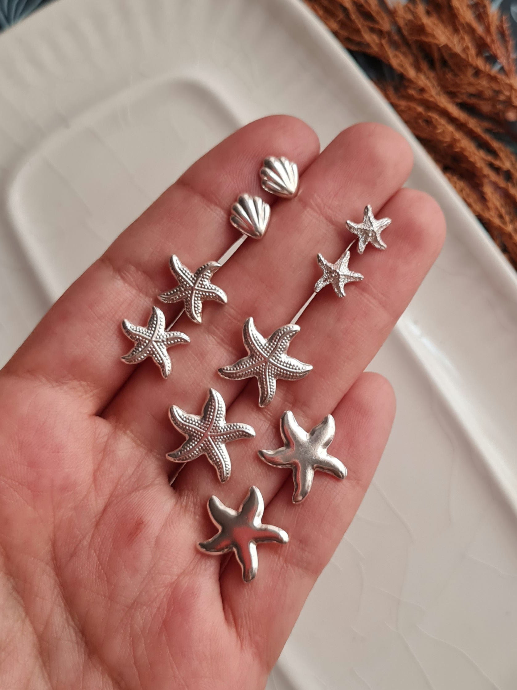 Aretes Conchitas Mini - Plata 925