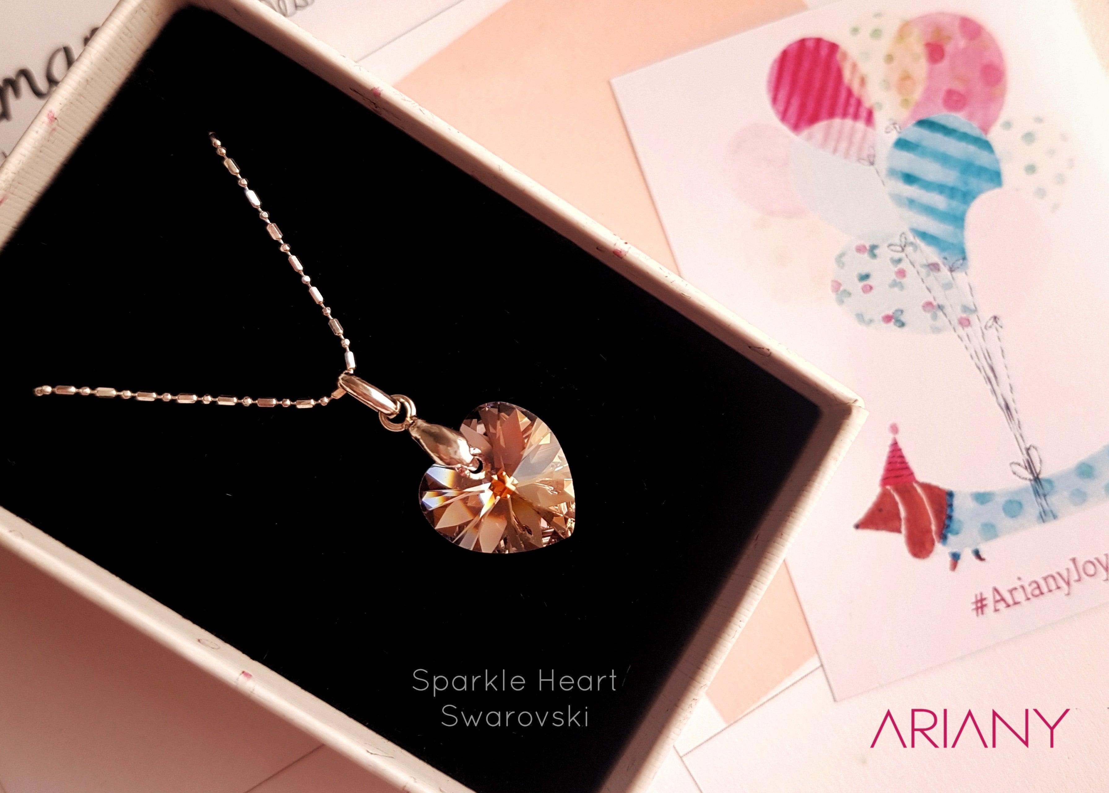Cadena Corazón Swarovski - Plata 925/950