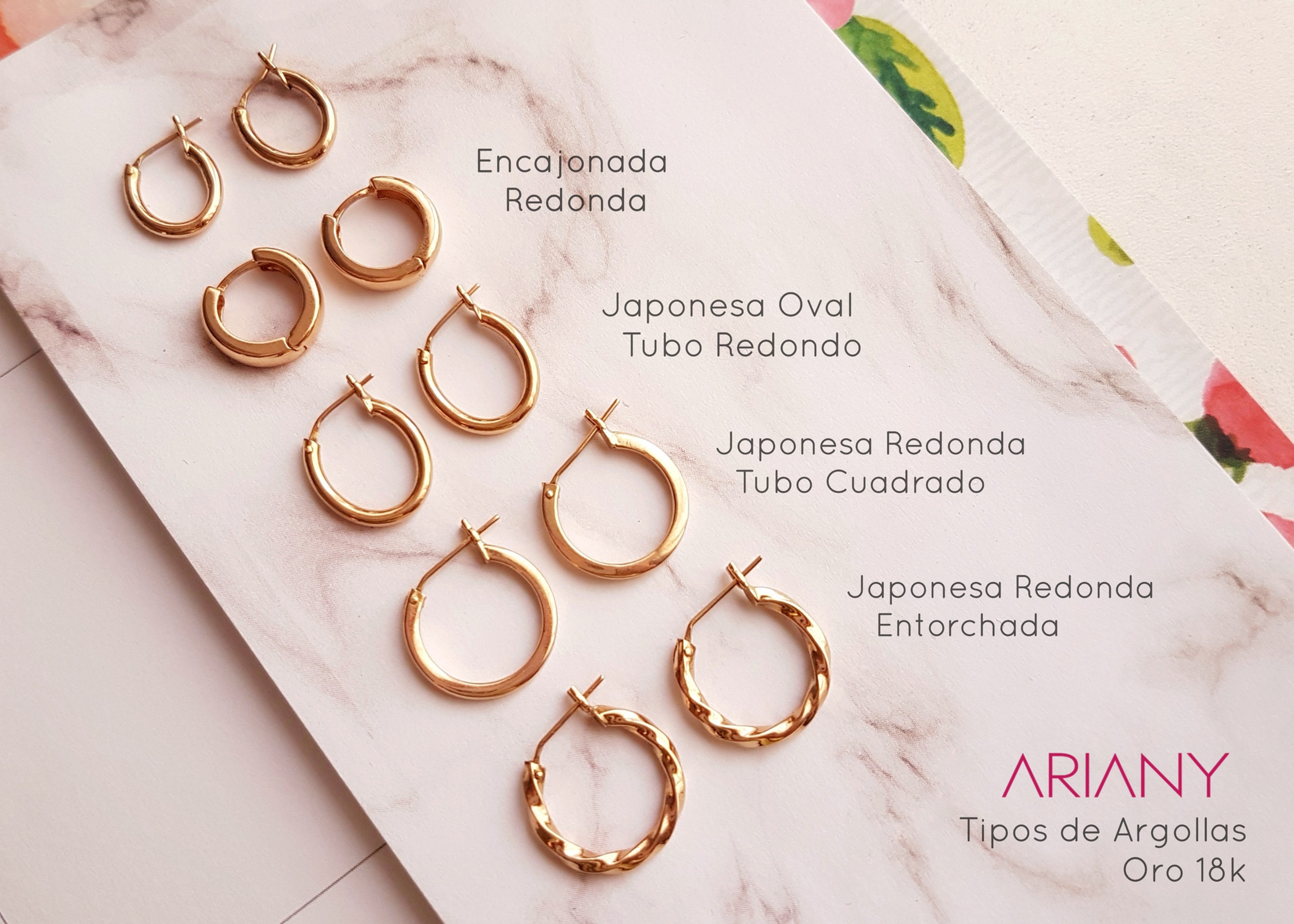 Argollas Japonesas Entorchadas - Oro 18k