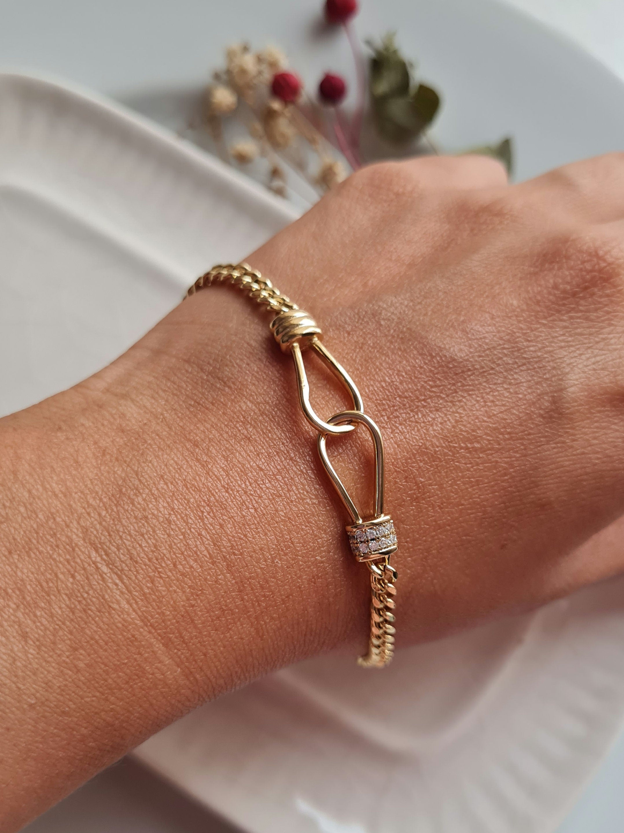 Pulsera Lomo Entrelazado - Golden