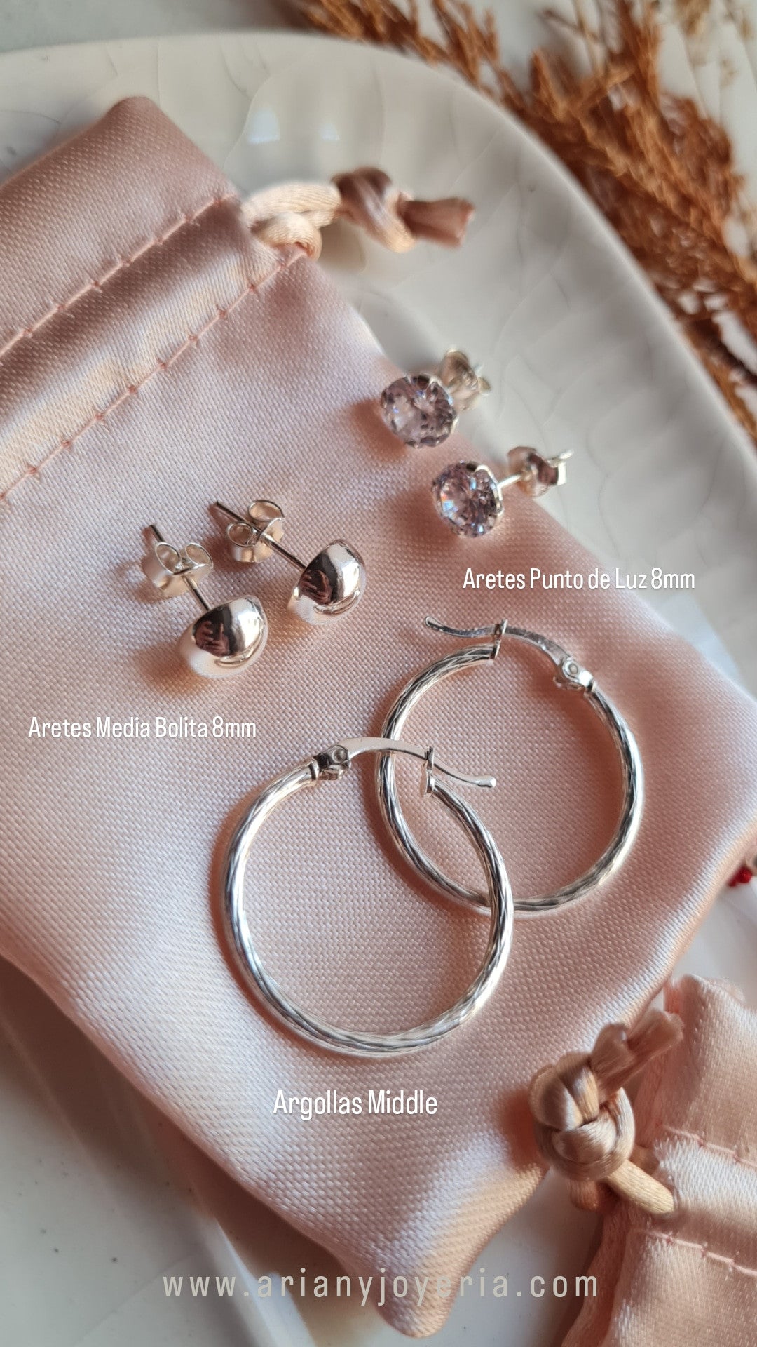 Arete Media Bola - Plata 925