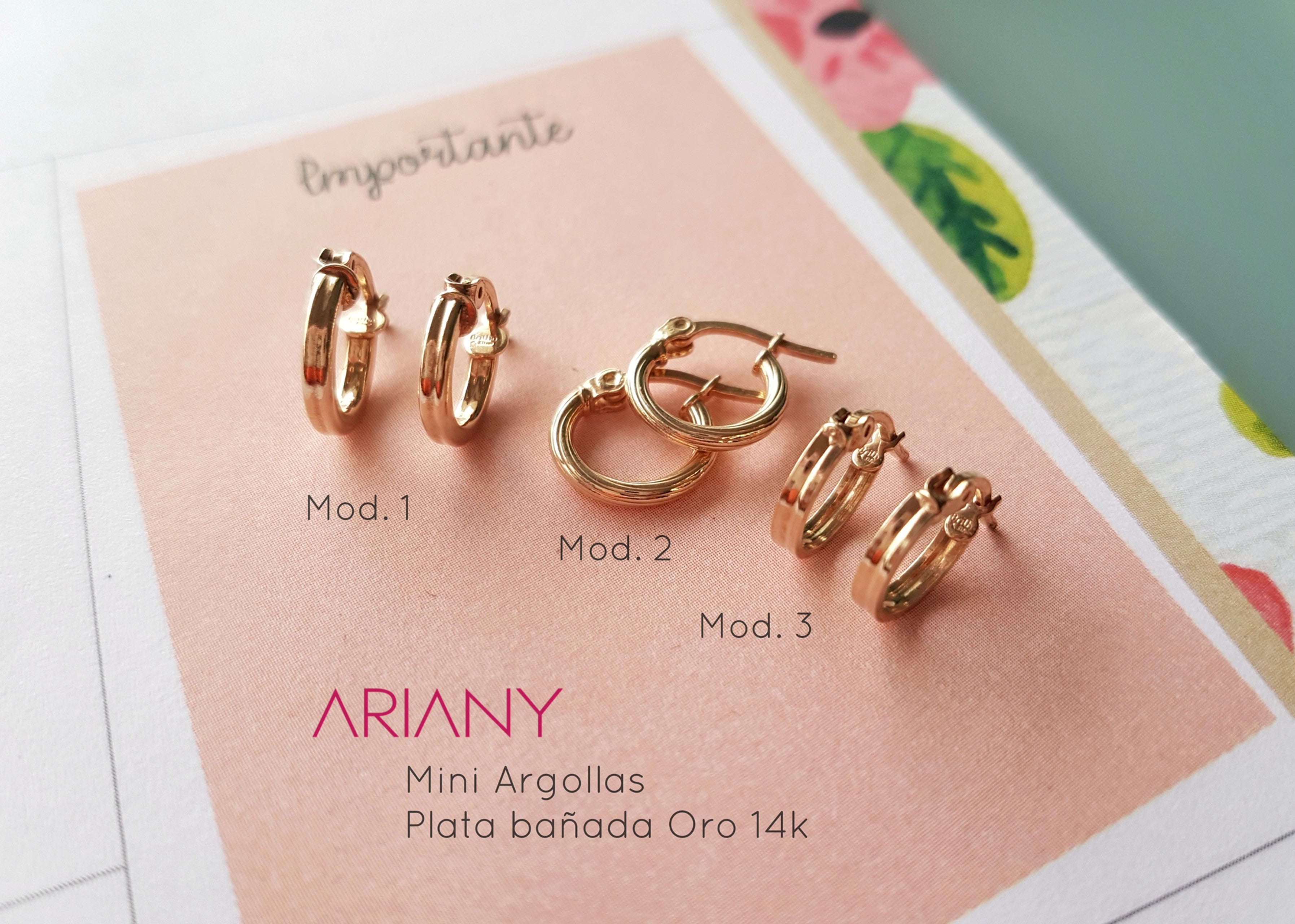Argollas Essential - P925 Gold 14k
