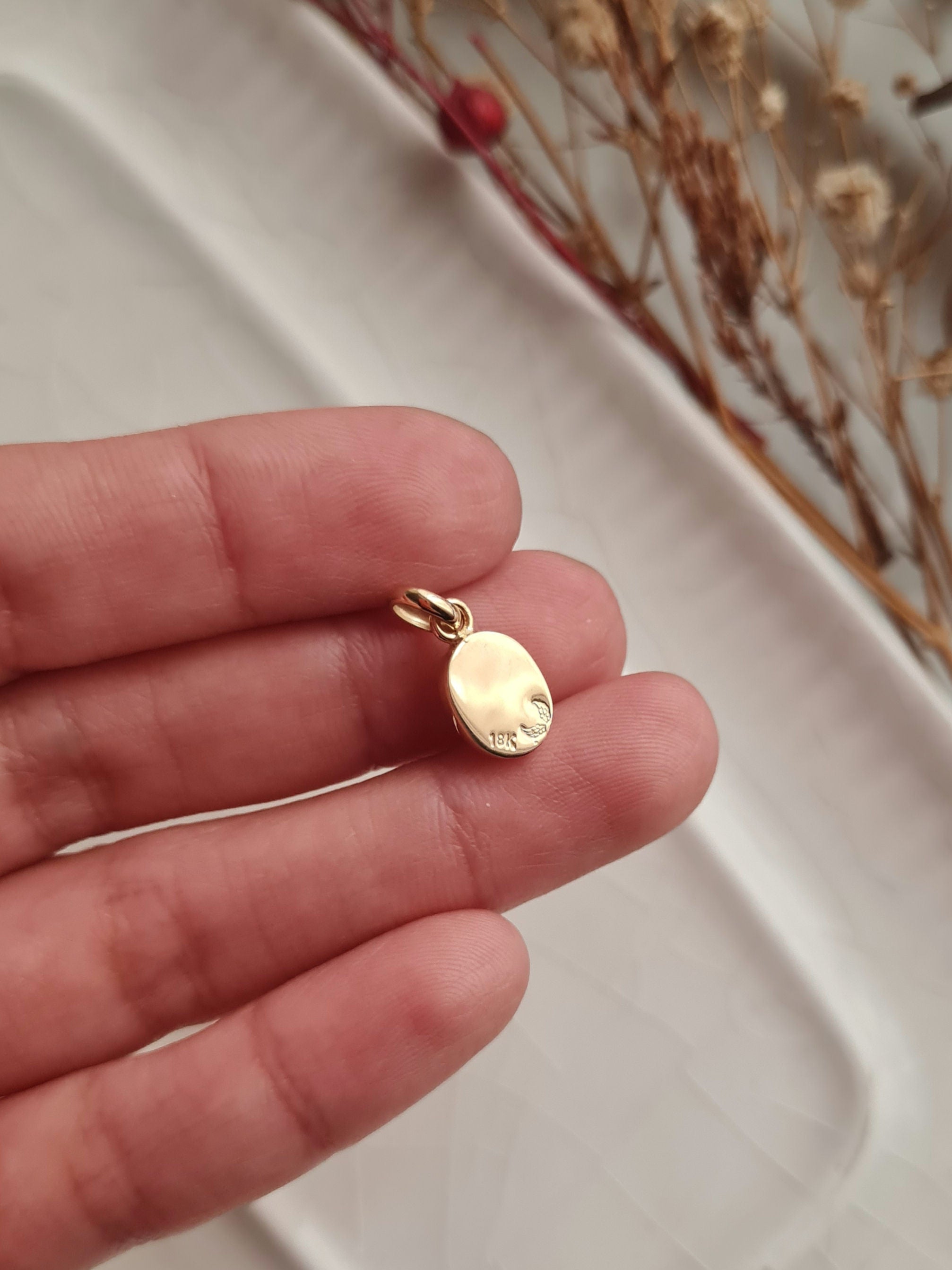 Dije Piedra Luna - Oro 18k