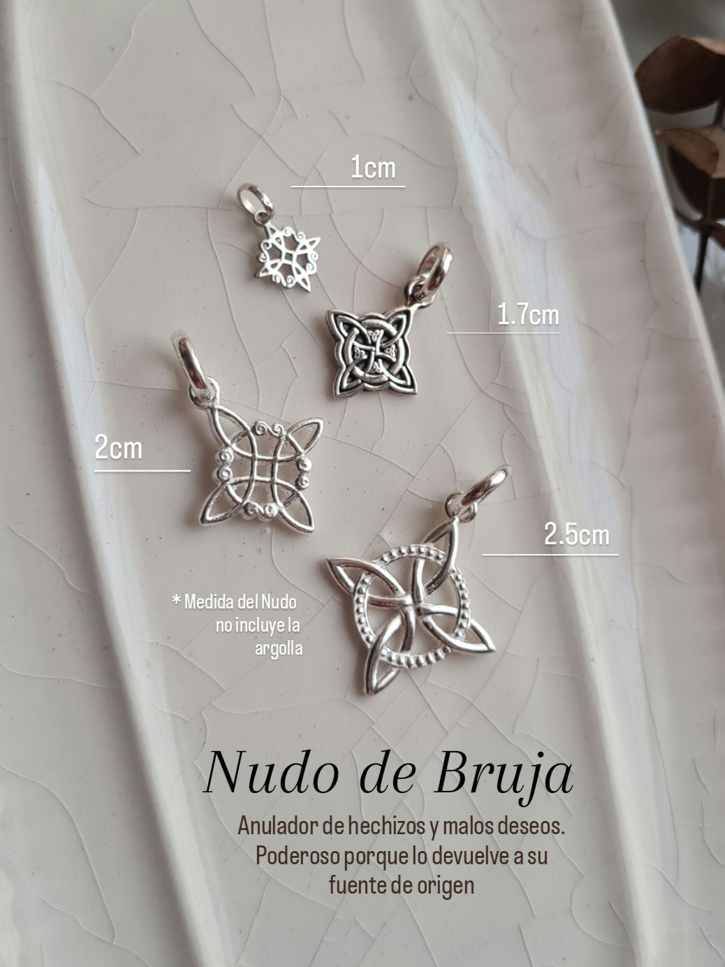 Dije Nudo de Bruja - P950