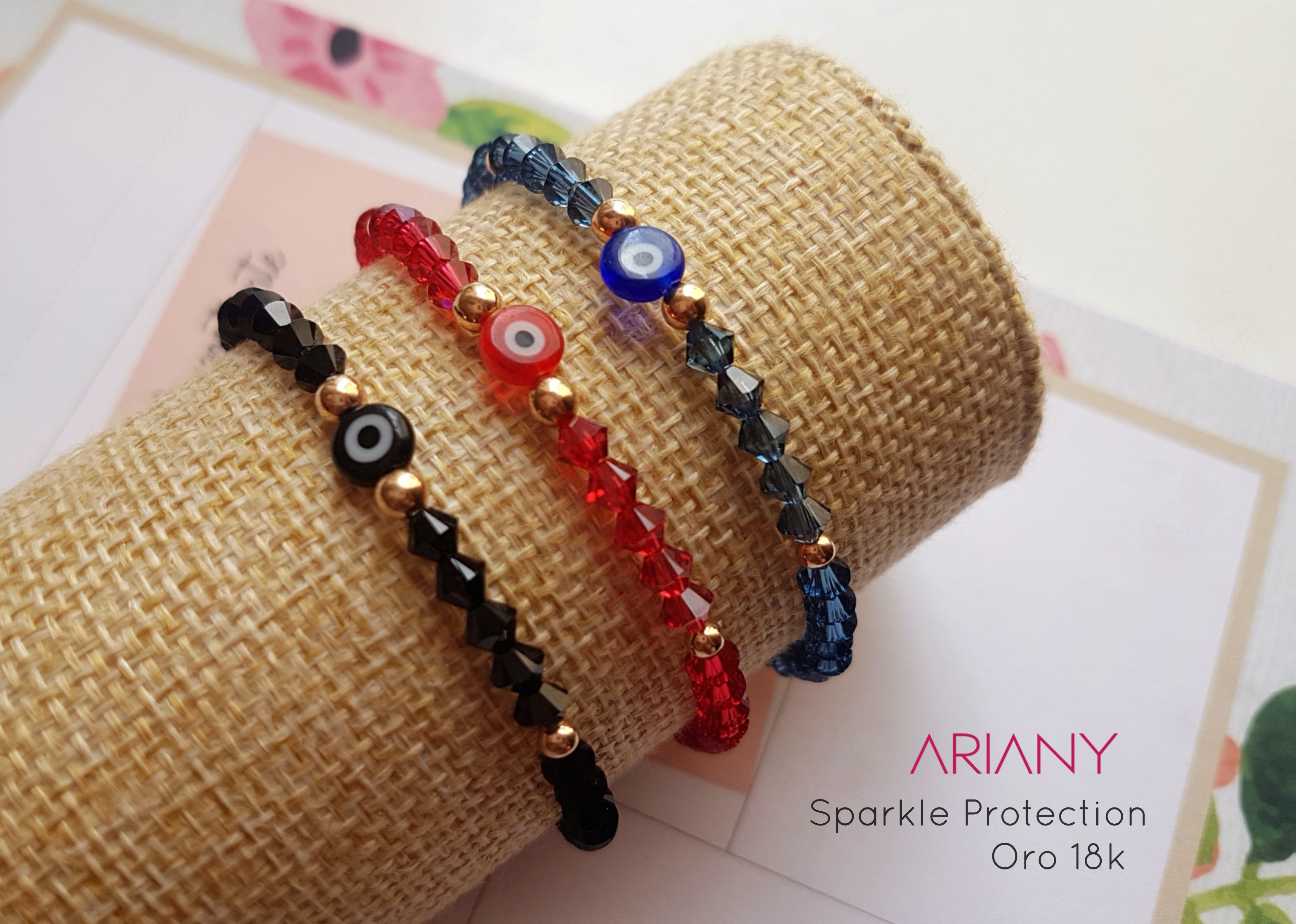 Pulsera Ojo Turco Swarovski - Oro 18k