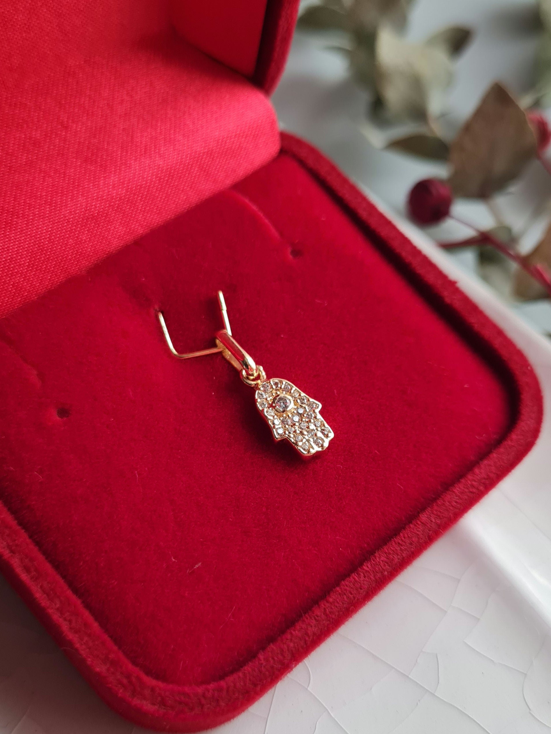 Dije Mano Protectora Charm - Oro 18k