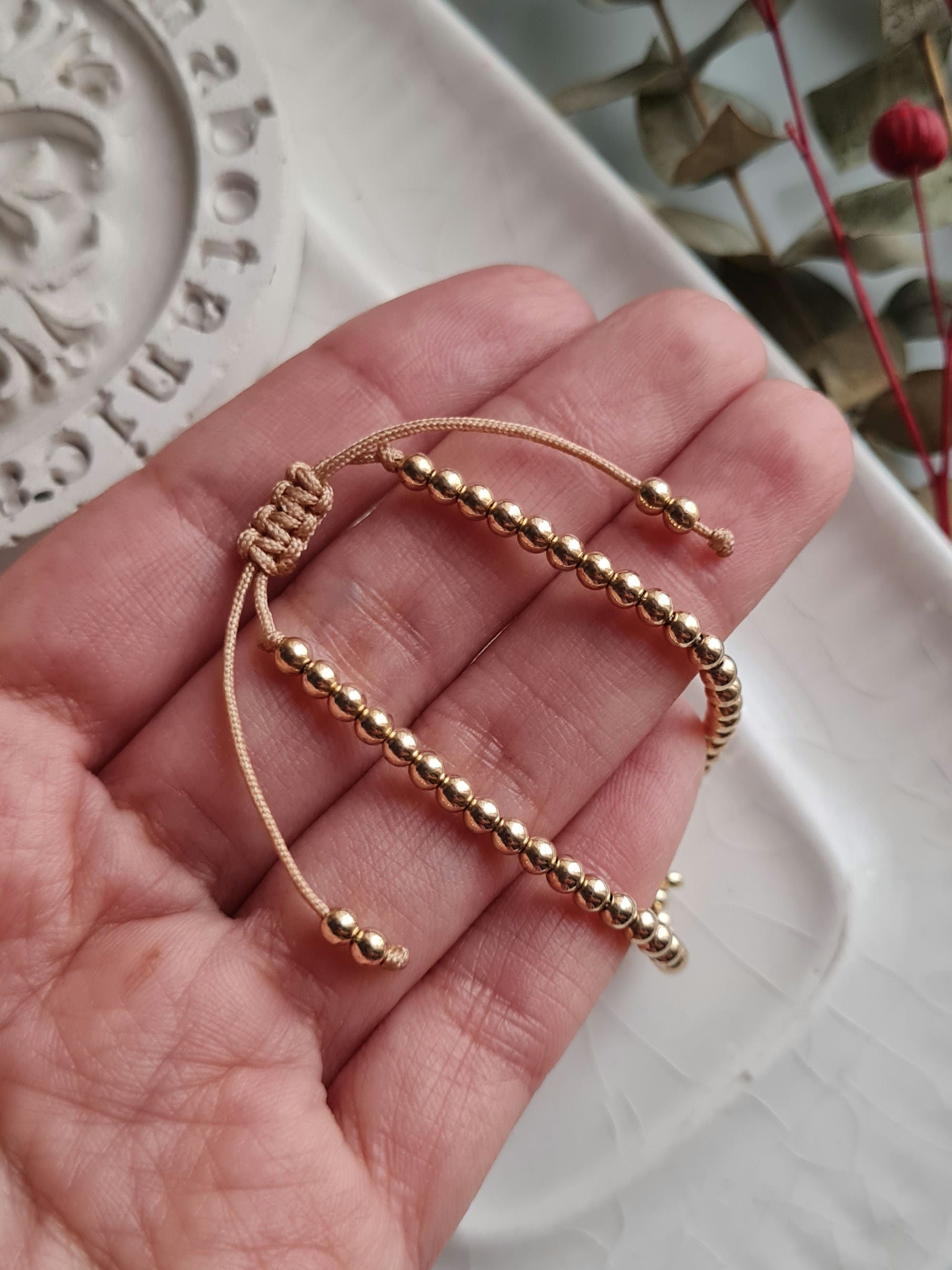 Pulsera Golden Dots - GF 14k