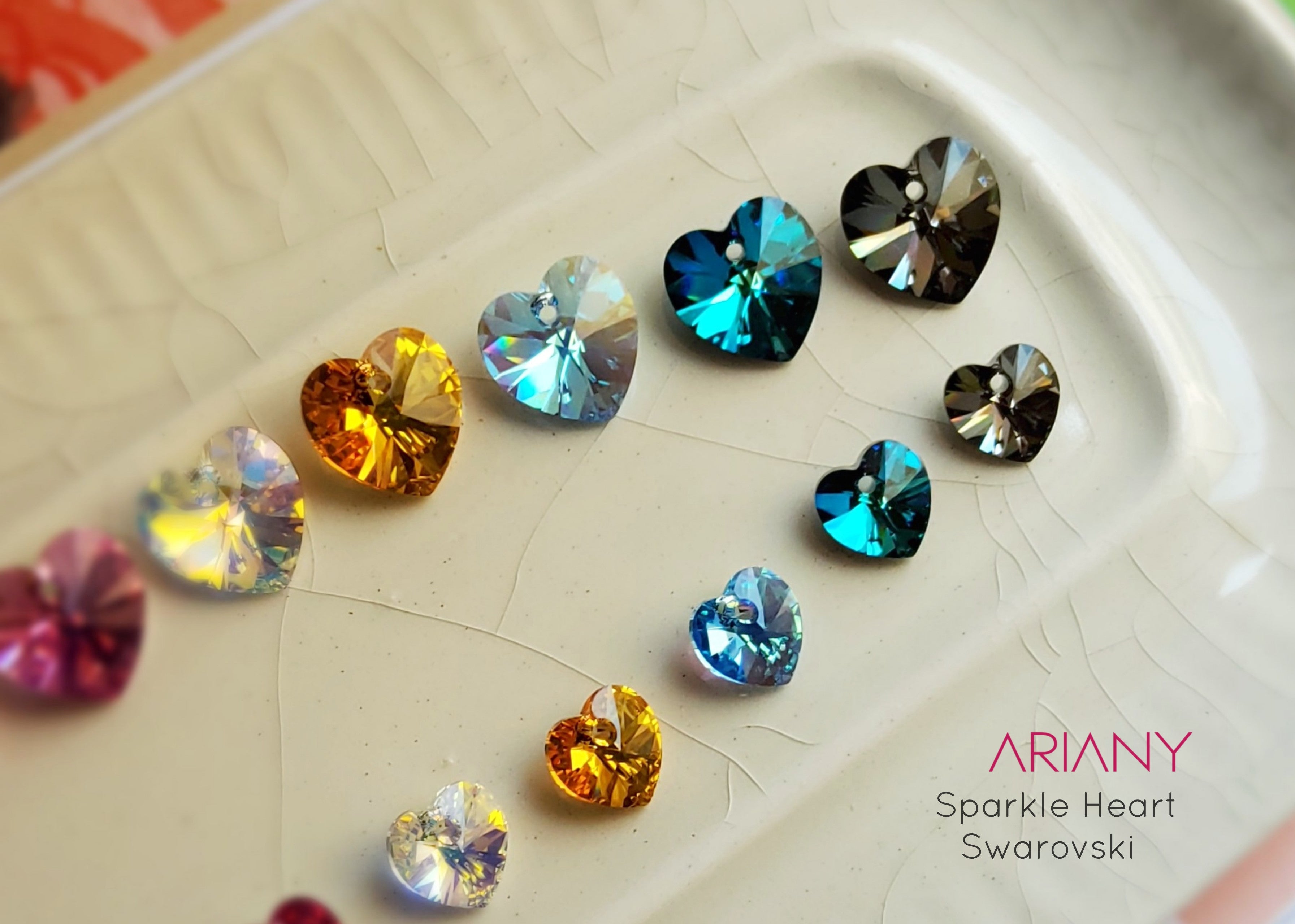 Cadena Corazón Swarovski - Plata 925/950