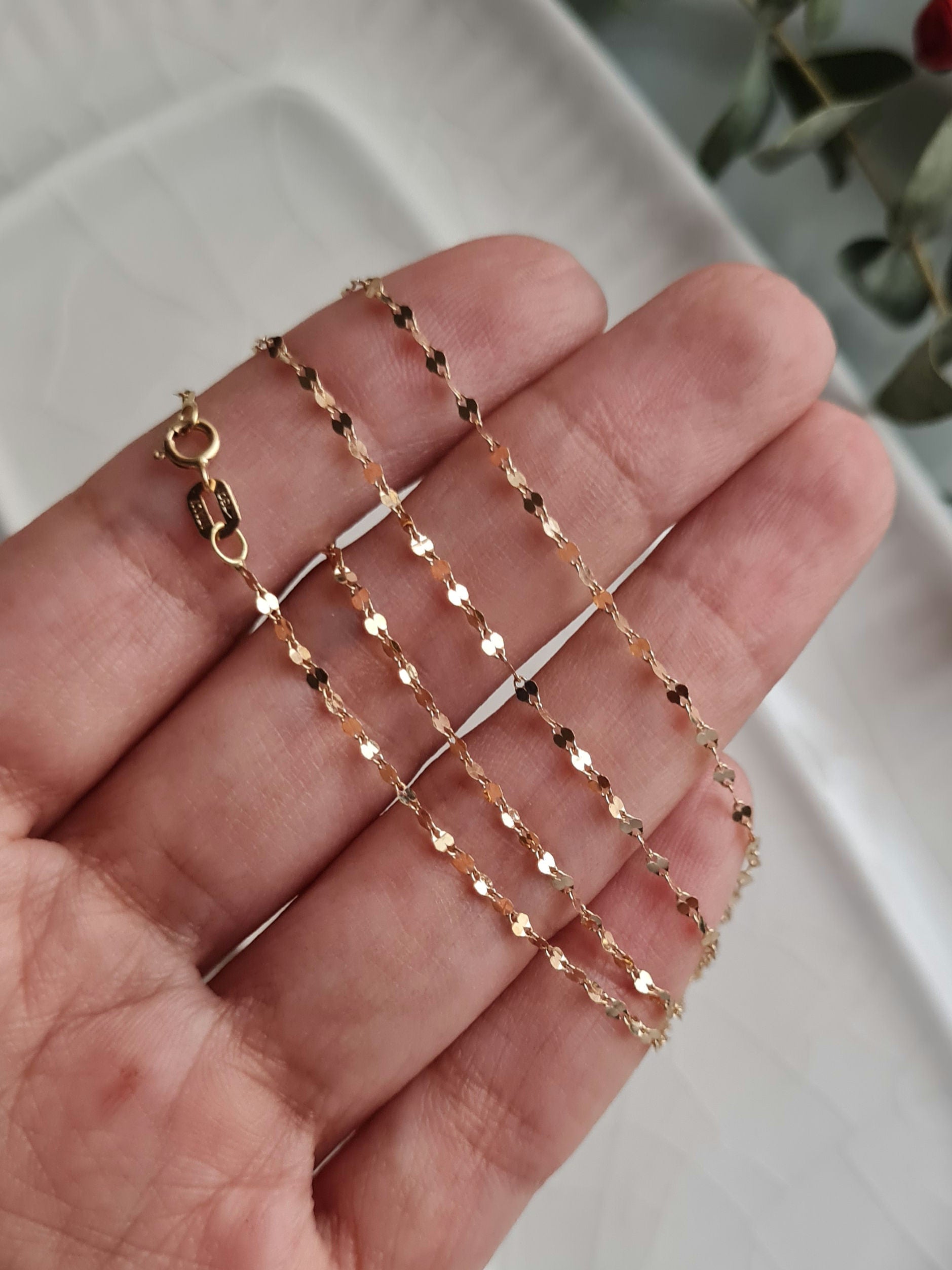 Cadena Lumina Italiana - Oro 18k