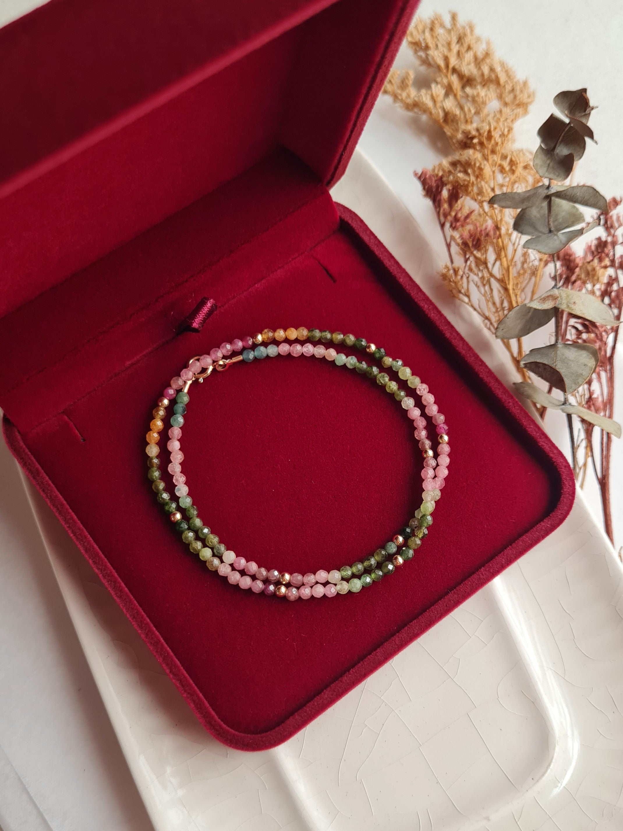 Gargantilla Energy - Turmalinas: Amor, Merecimiento & 7 Chakras - Oro 18k