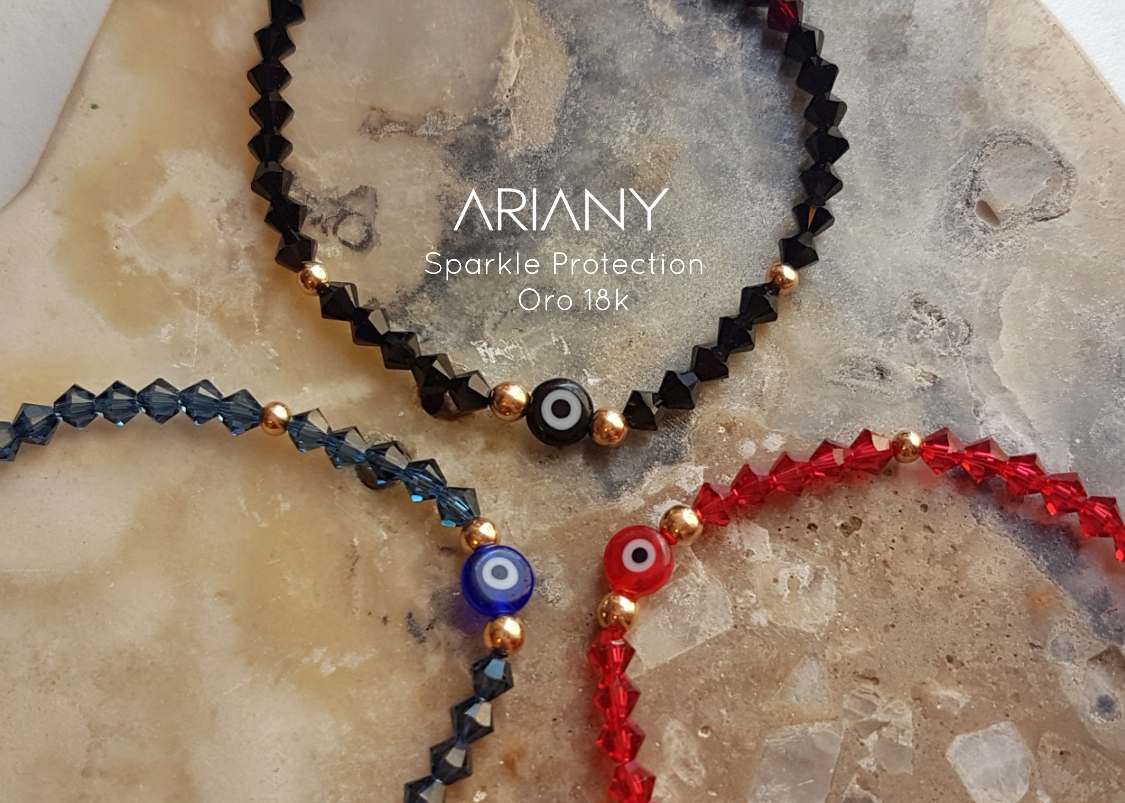 Pulsera Ojo Turco Swarovski - Oro 18k