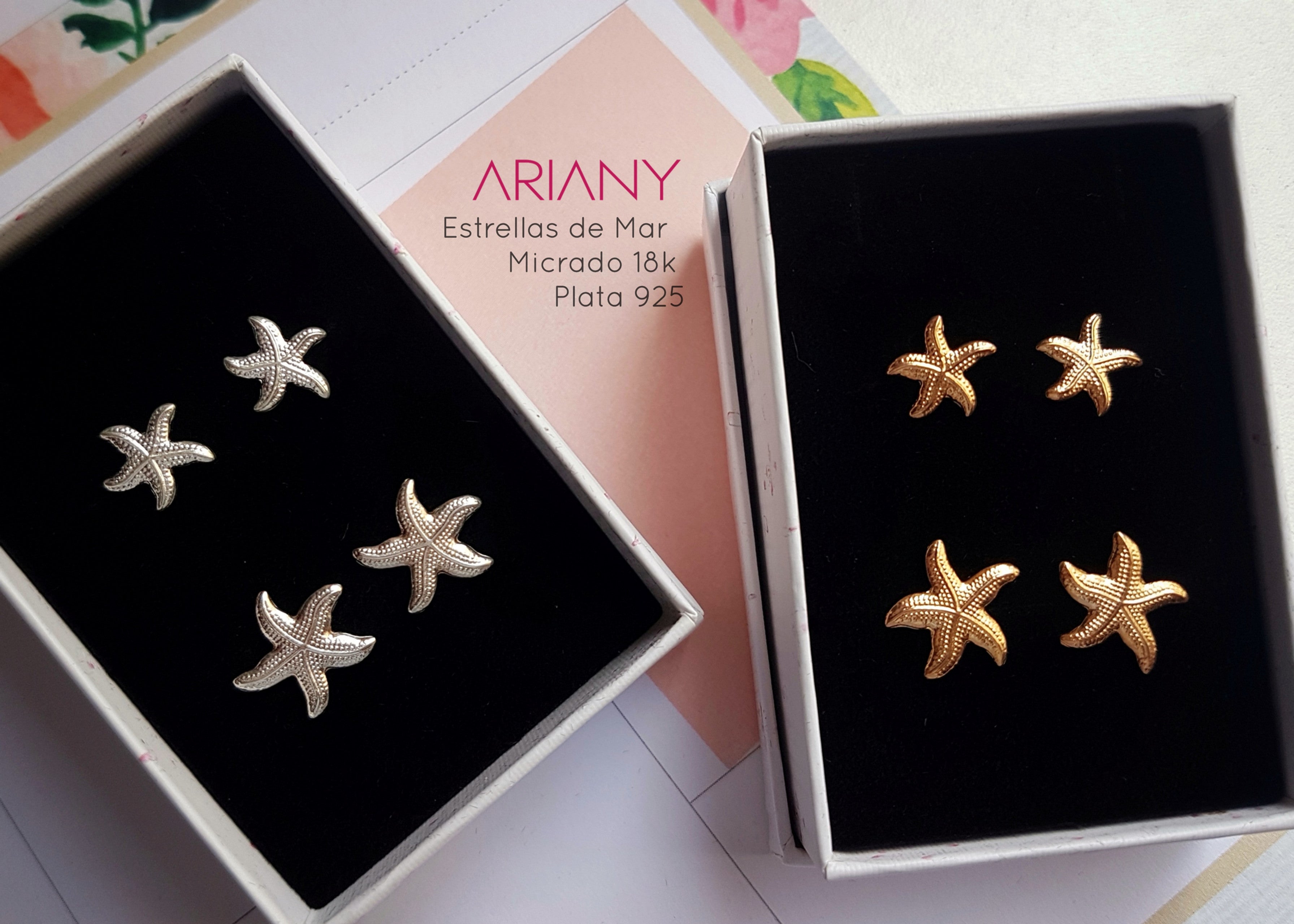 Arete Estrella de Mar - P925 Gold
